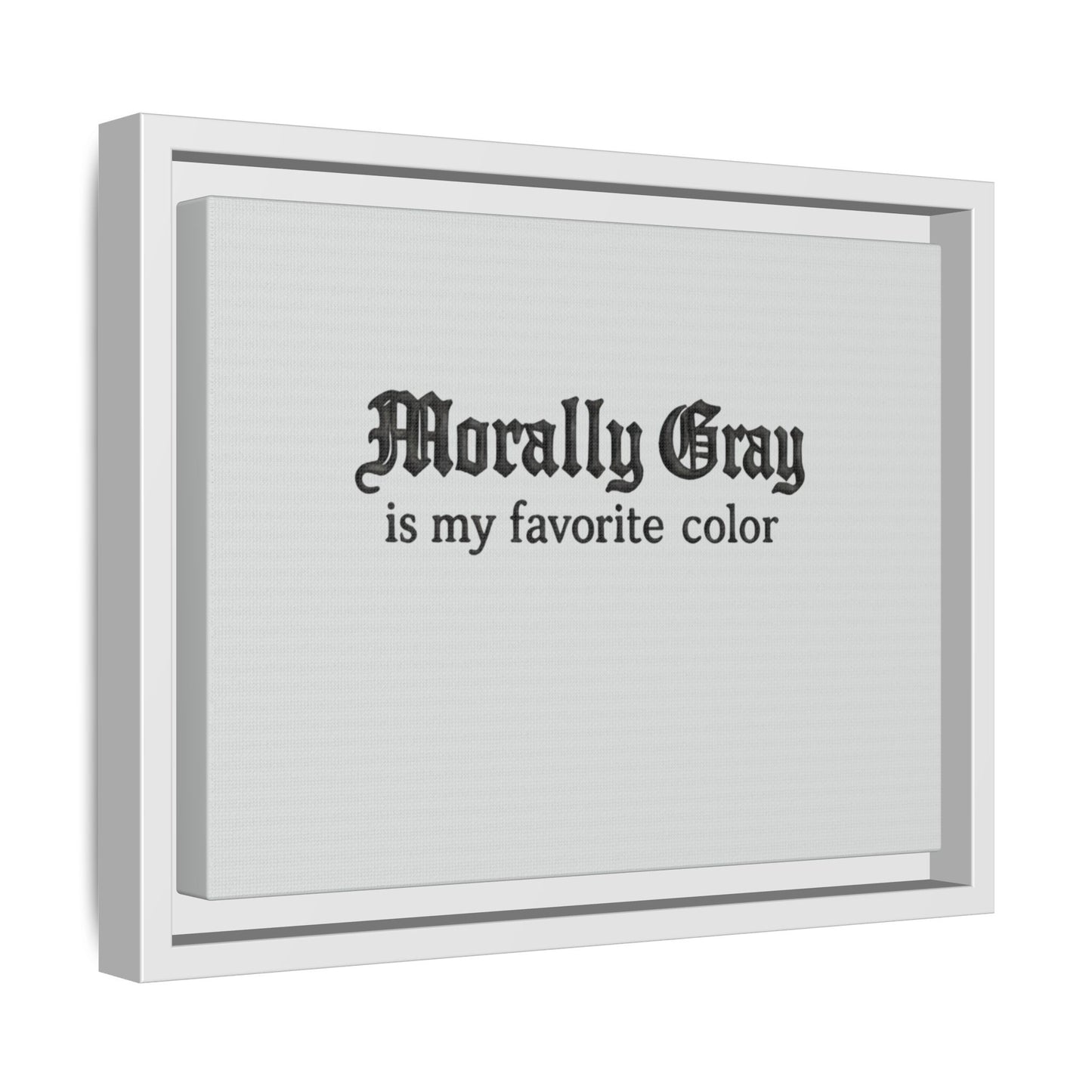 Morally Gray Collective Canvas Print — BookTok Feminist Wall Art