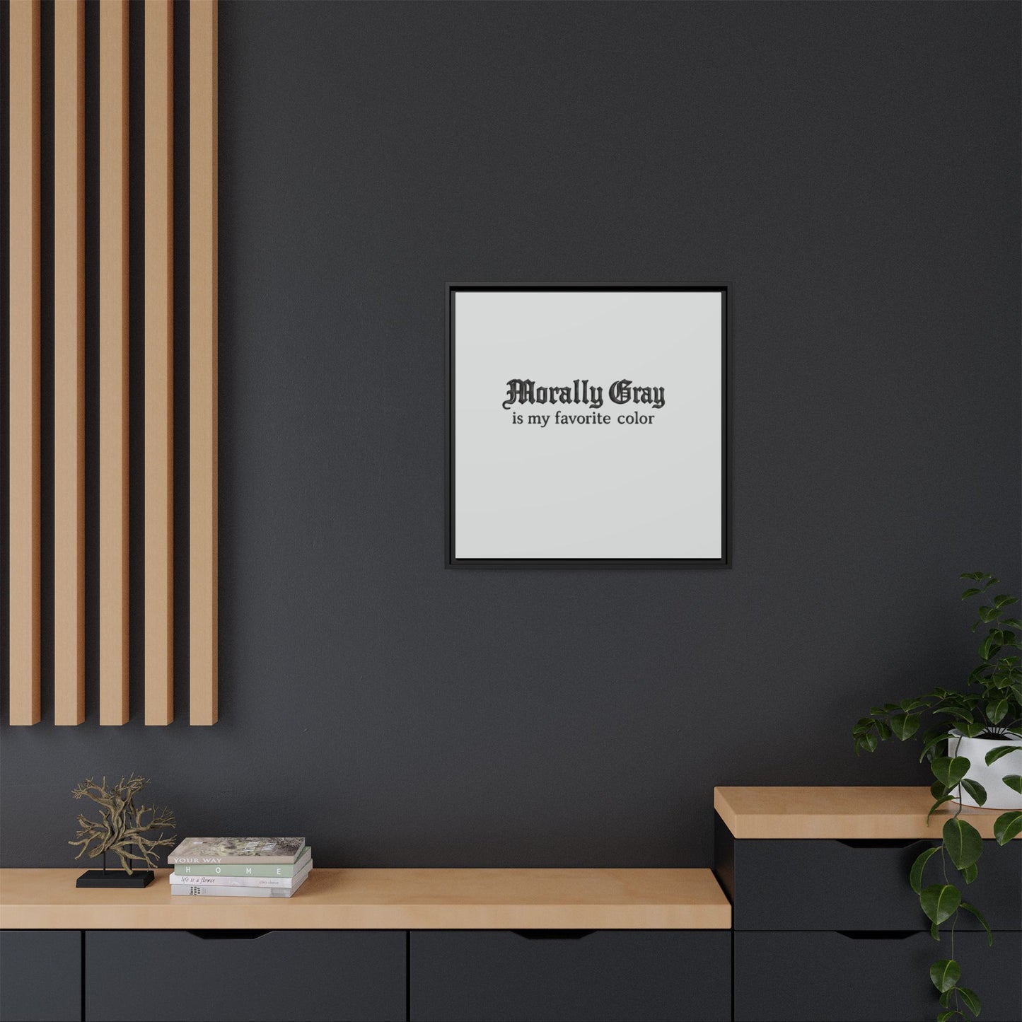 Morally Gray Collective Canvas Print — BookTok Feminist Wall Art