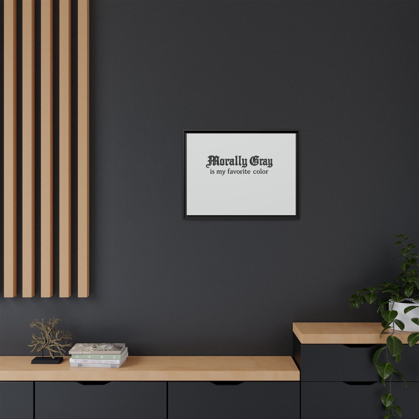 Morally Gray Collective Canvas Print — BookTok Feminist Wall Art