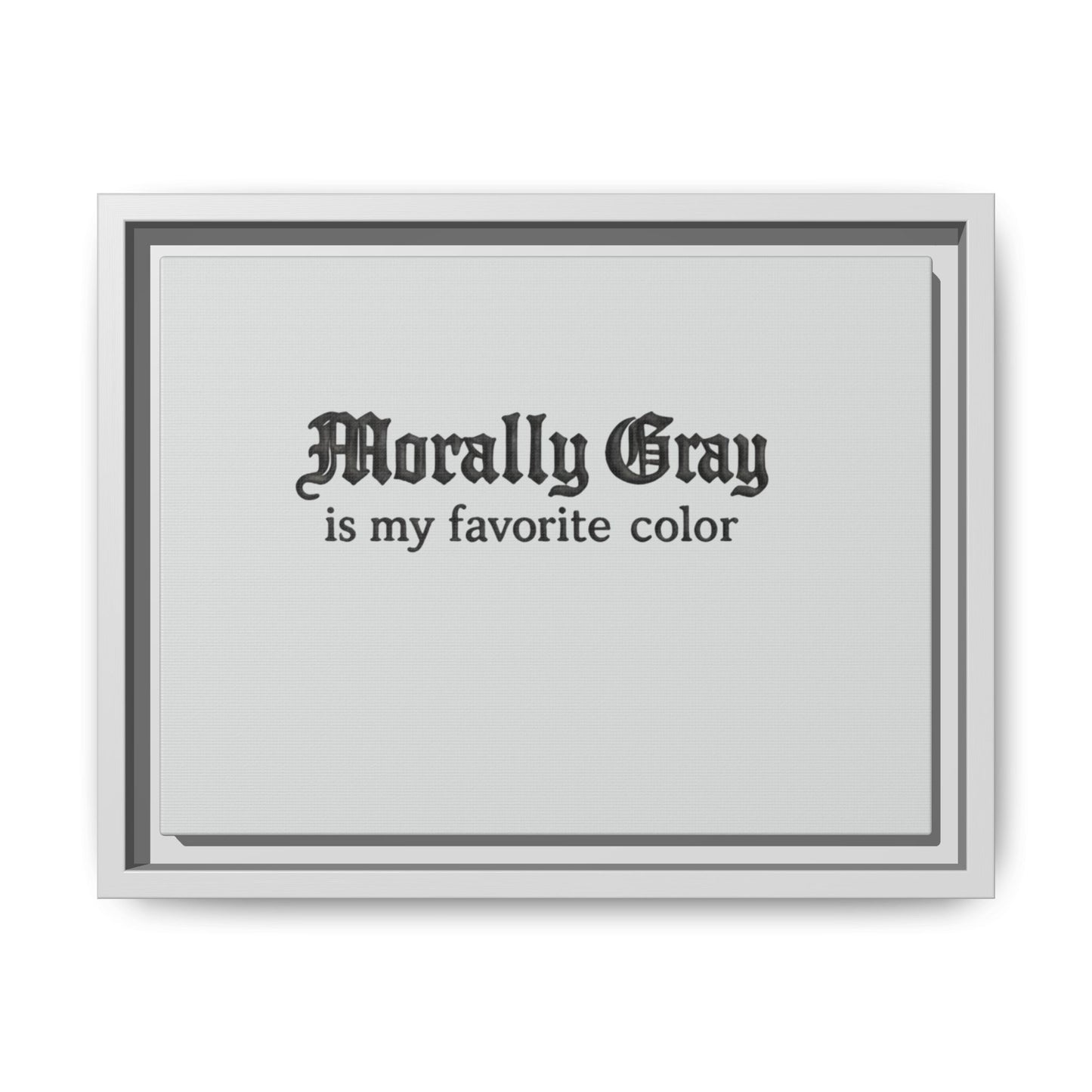 Morally Gray Collective Canvas Print — BookTok Feminist Wall Art