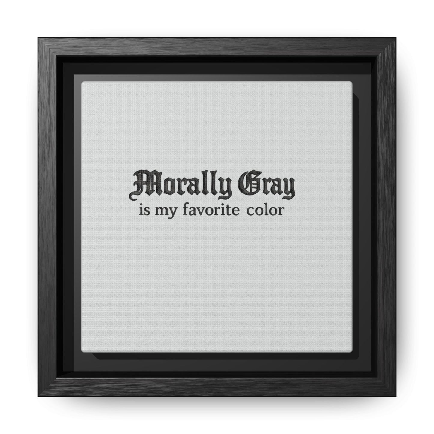 Morally Gray Collective Canvas Print — BookTok Feminist Wall Art