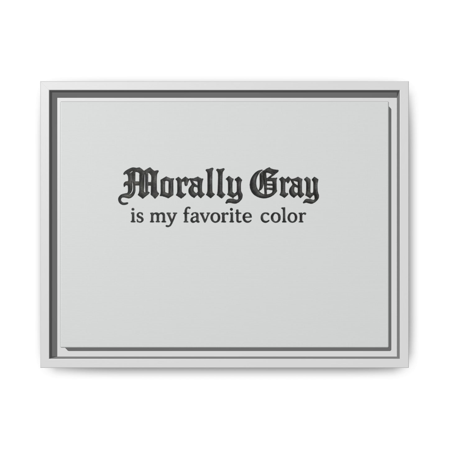 Morally Gray Collective Canvas Print — BookTok Feminist Wall Art