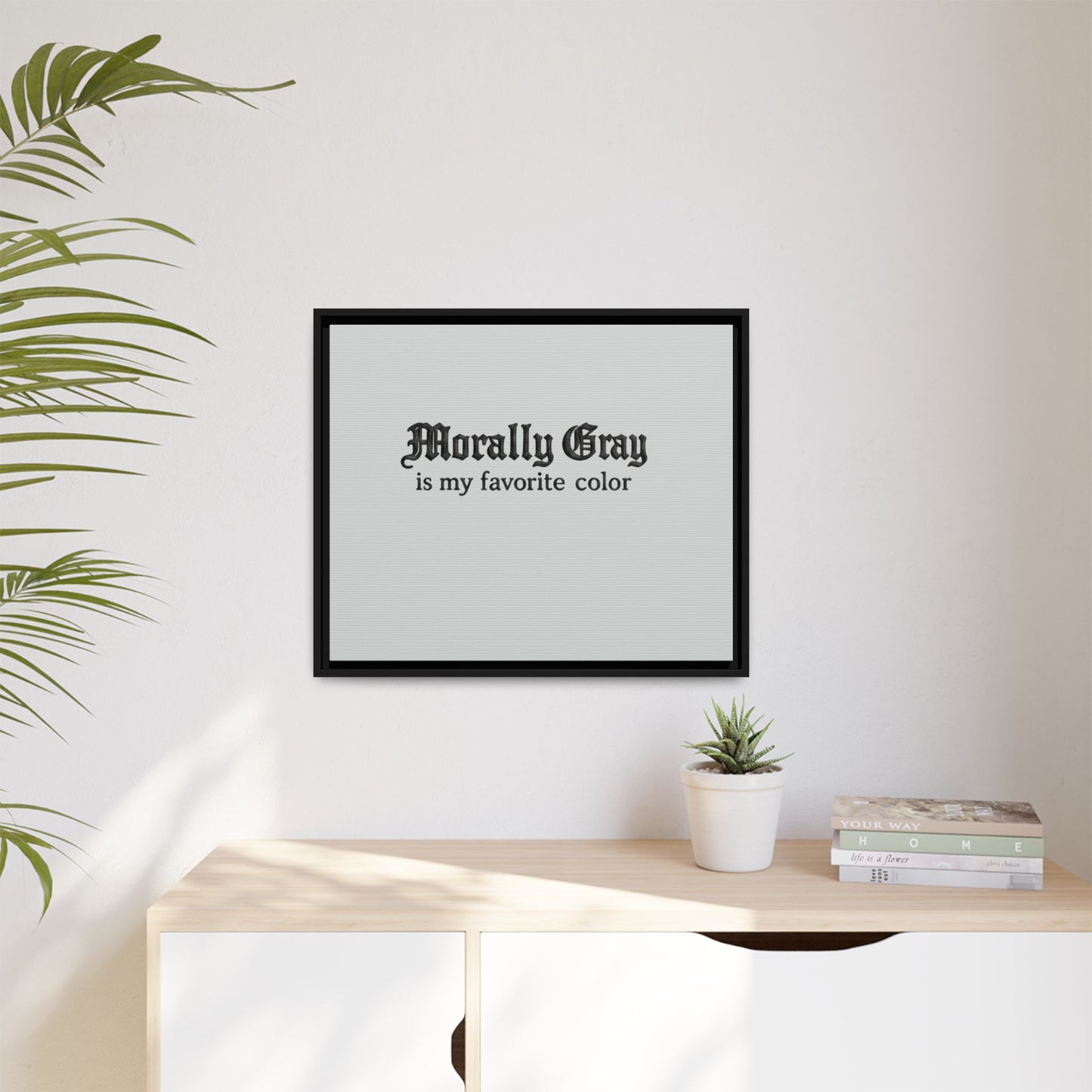Morally Gray Collective Canvas Print — BookTok Feminist Wall Art
