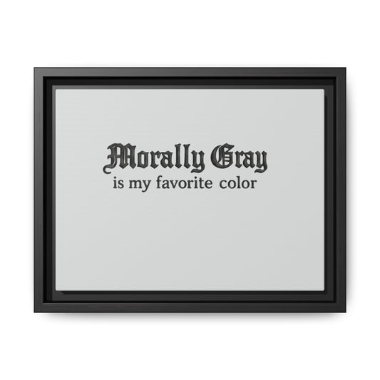 Morally Gray Collective Canvas Print — BookTok Feminist Wall Art