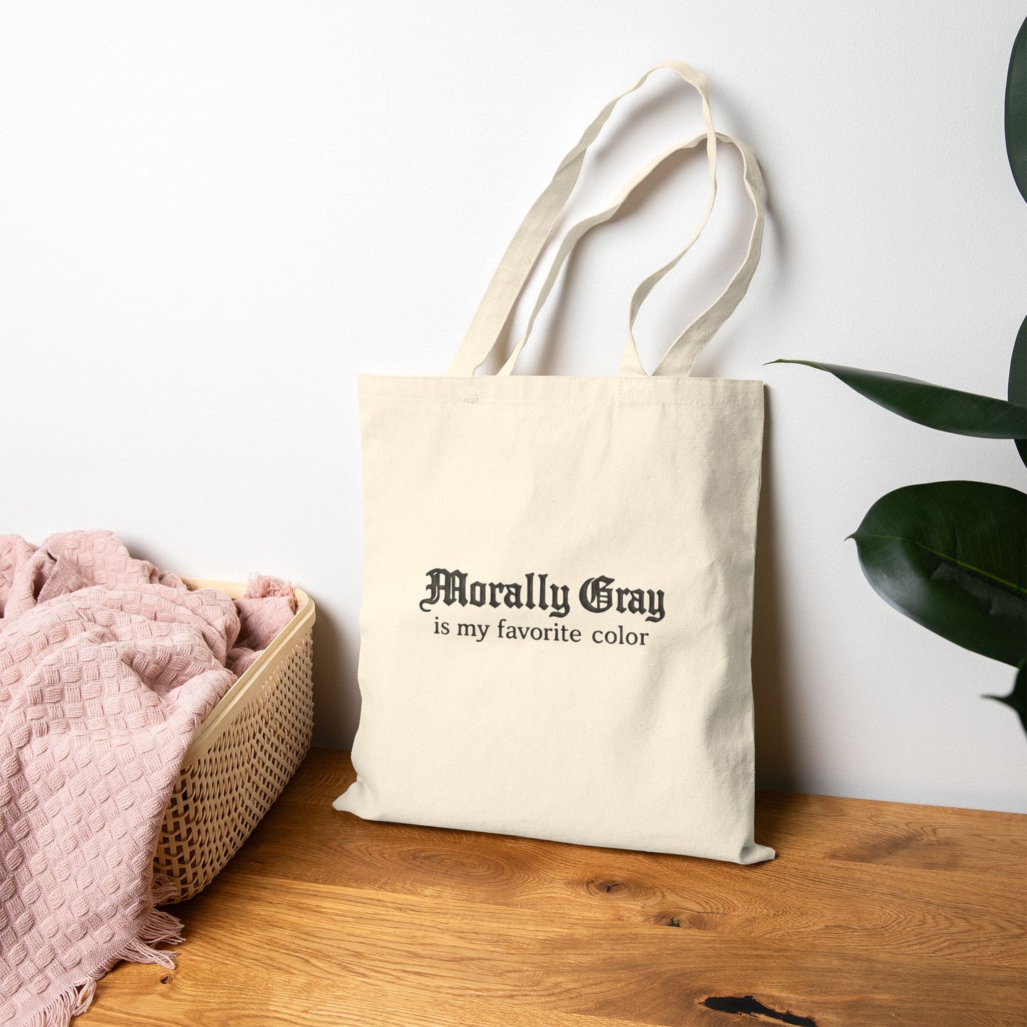 Morally Gray Collective Tote Bag — BookTok Canvas Book Tote