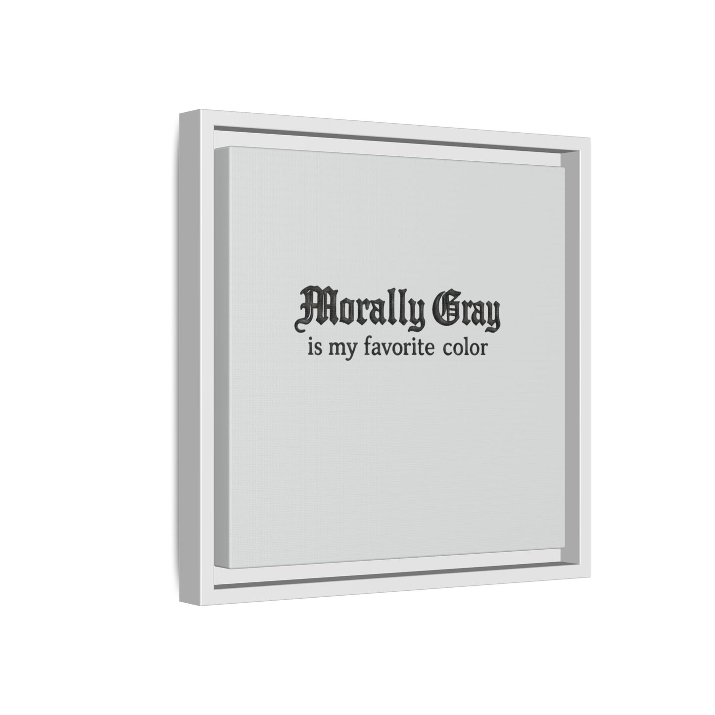 Morally Gray Collective Canvas Print — BookTok Feminist Wall Art