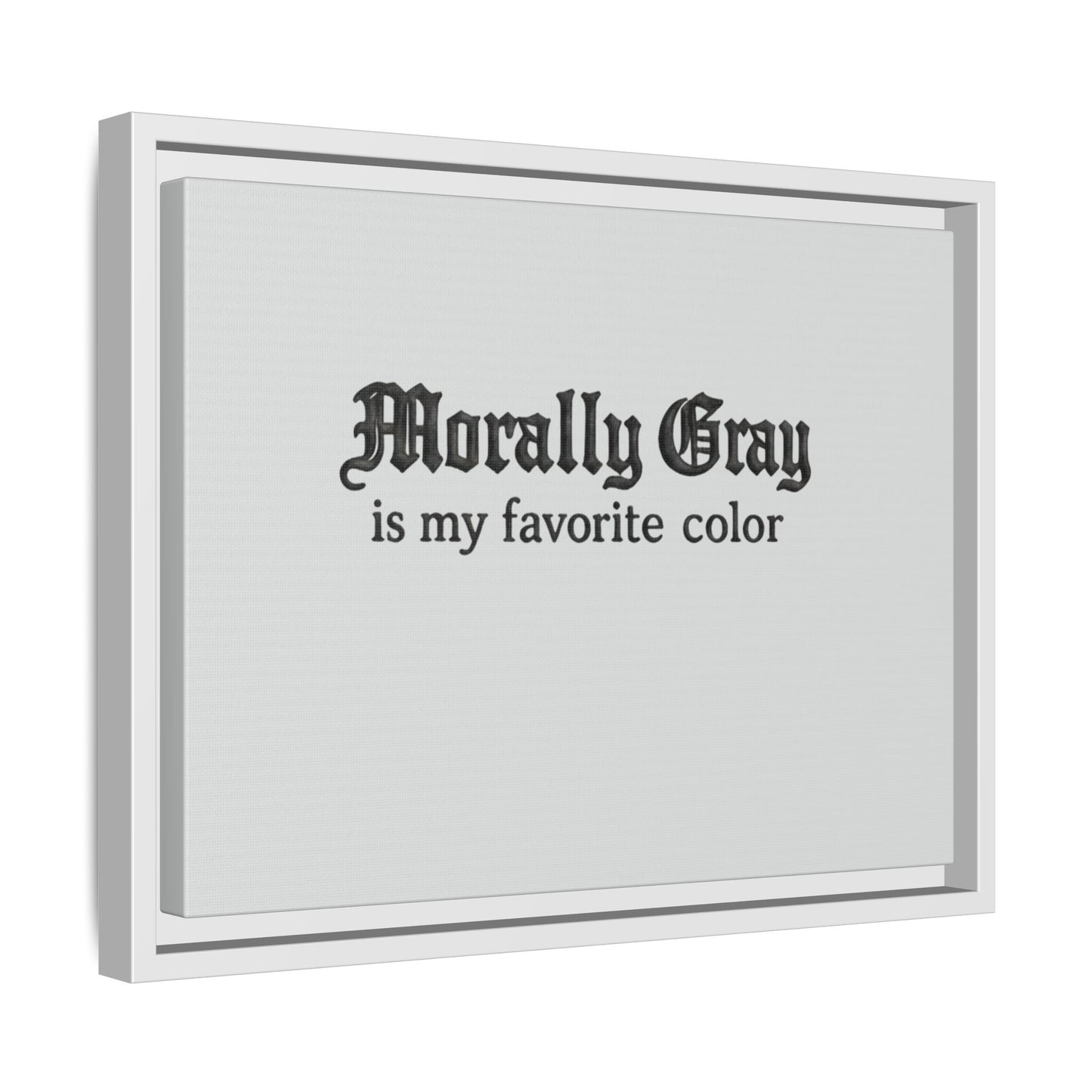 Morally Gray Collective Canvas Print — BookTok Feminist Wall Art