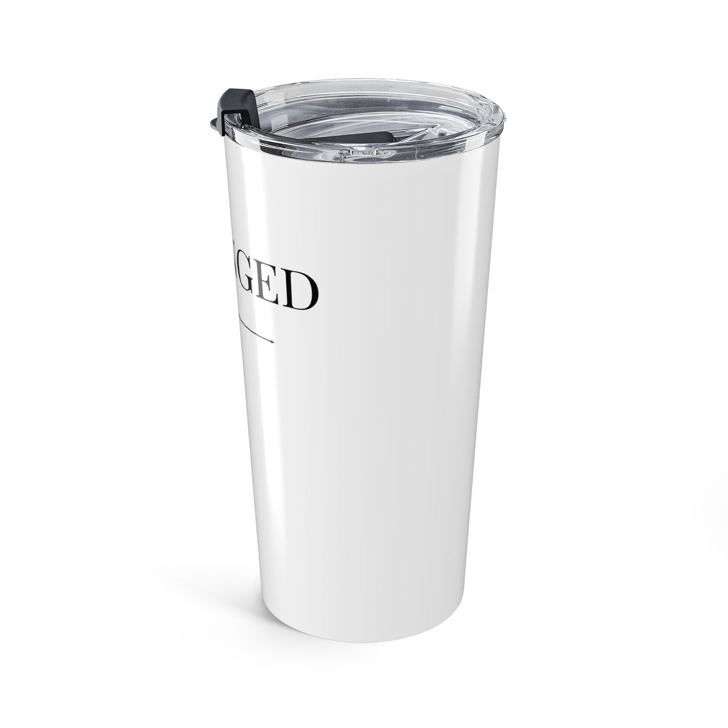 20oz Insulated Tumbler — Elegant Minimalist "Hinged" Script Design