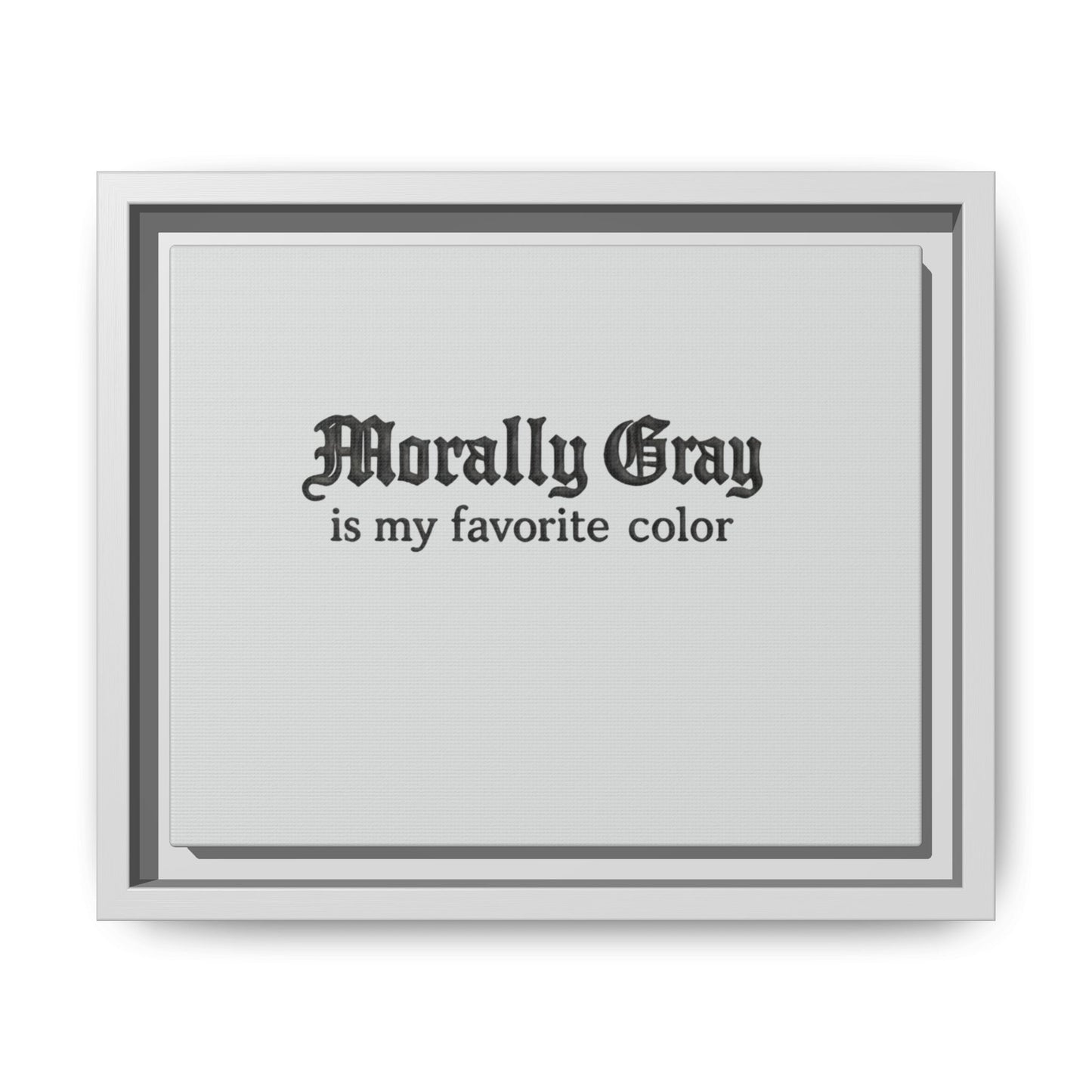 Morally Gray Collective Canvas Print — BookTok Feminist Wall Art
