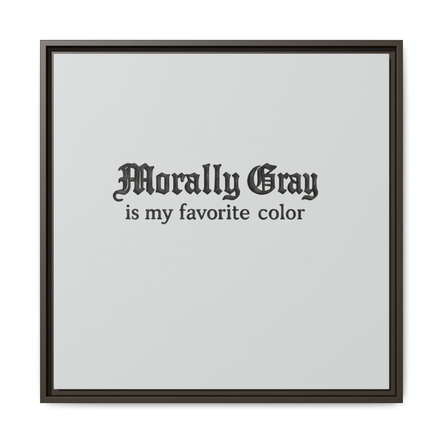 Morally Gray Collective Canvas Print — BookTok Feminist Wall Art