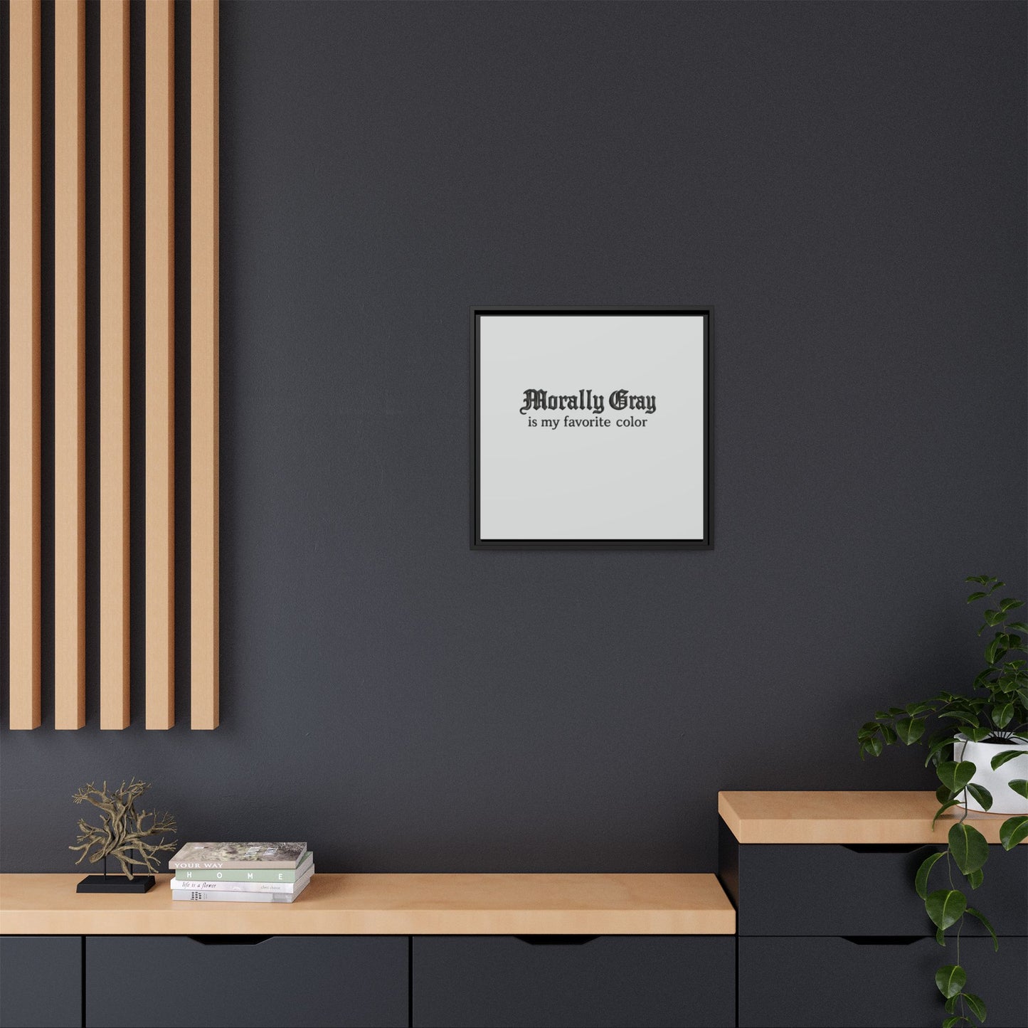 Morally Gray Collective Canvas Print — BookTok Feminist Wall Art
