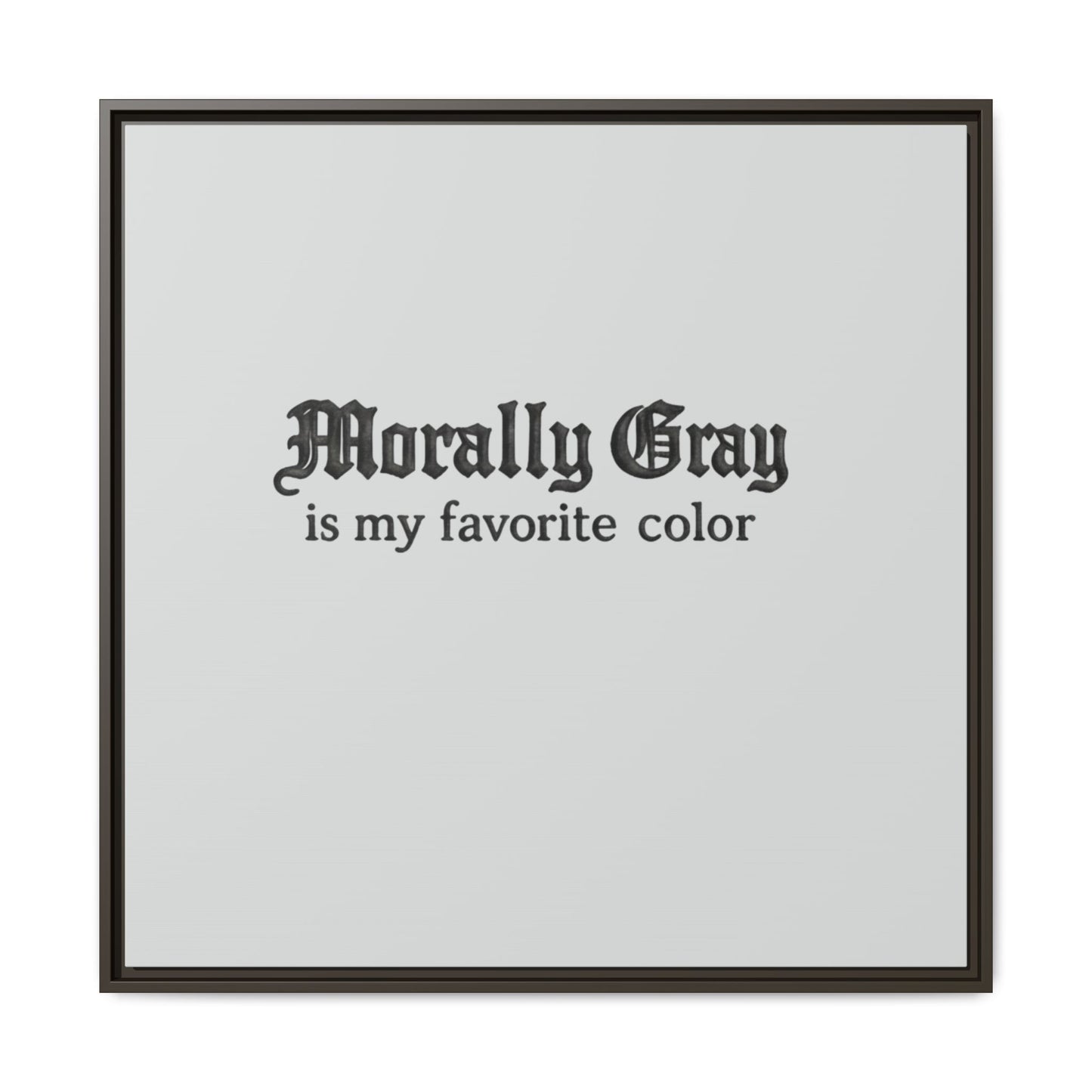 Morally Gray Collective Canvas Print — BookTok Feminist Wall Art