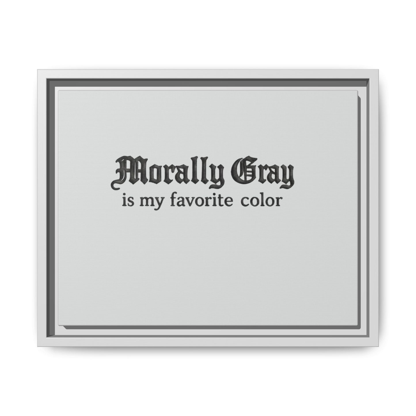 Morally Gray Collective Canvas Print — BookTok Feminist Wall Art