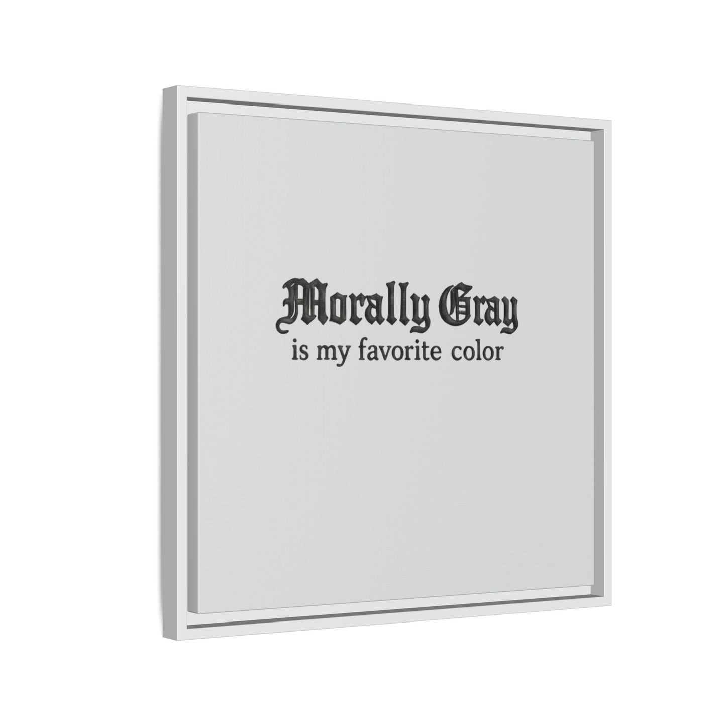 Morally Gray Collective Canvas Print — BookTok Feminist Wall Art