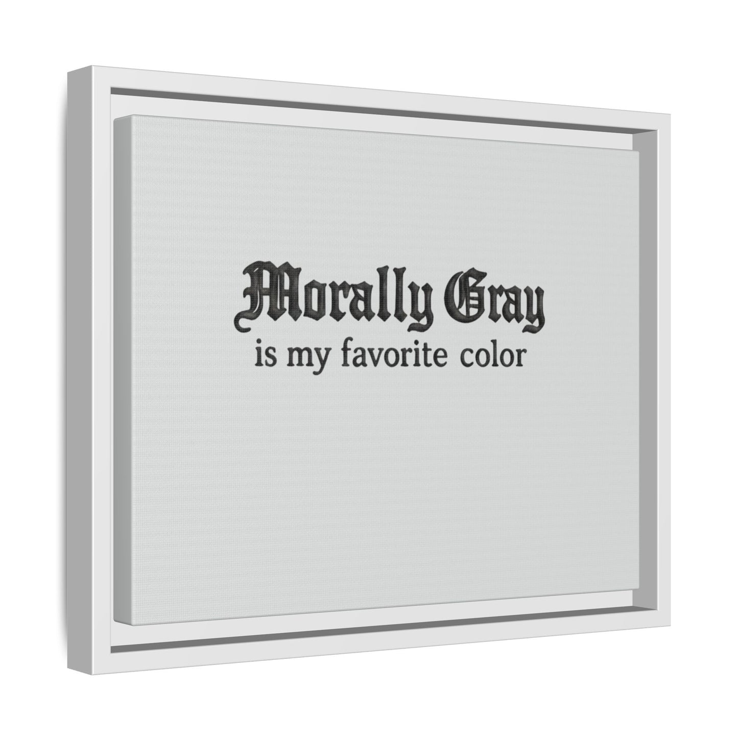 Morally Gray Collective Canvas Print — BookTok Feminist Wall Art