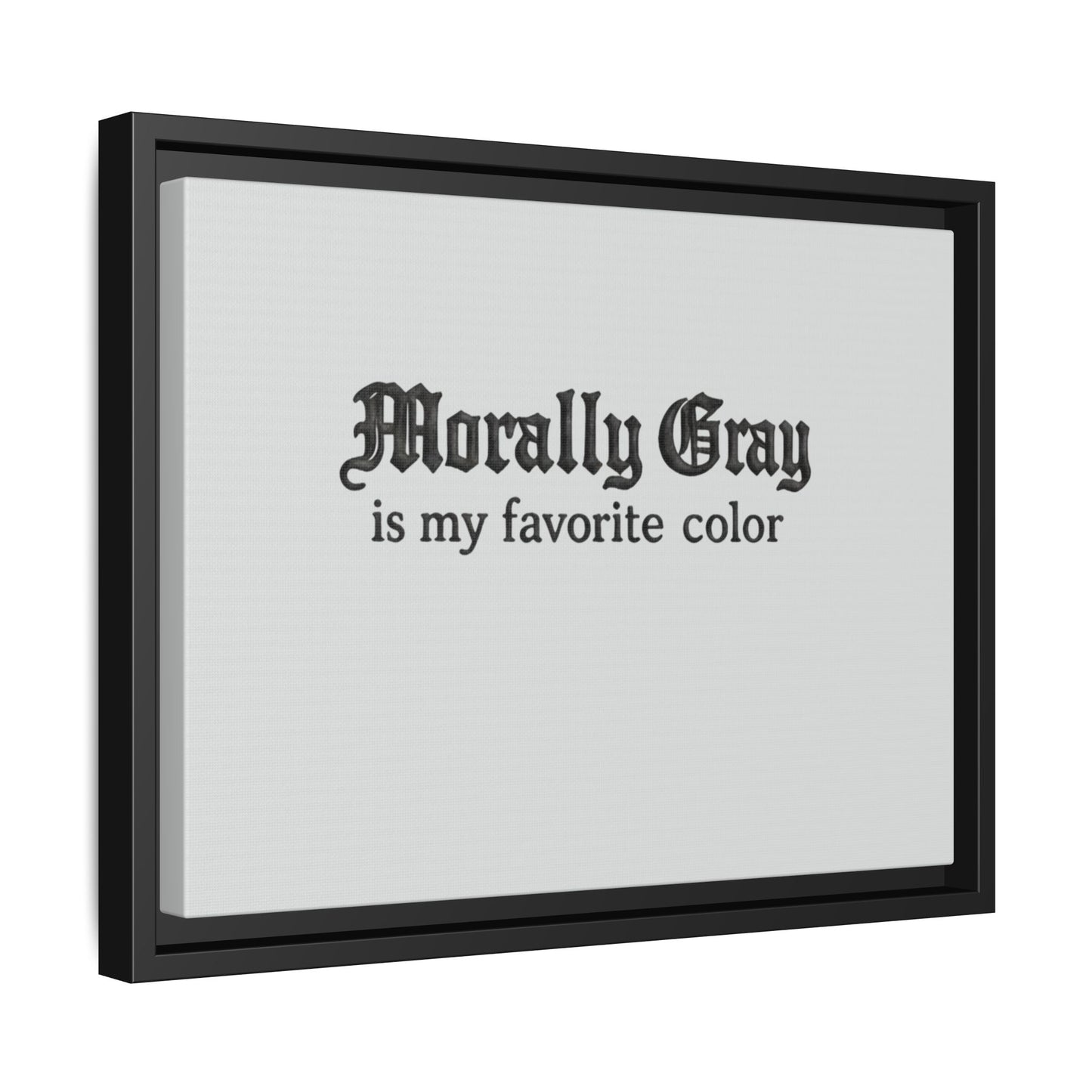 Morally Gray Collective Canvas Print — BookTok Feminist Wall Art