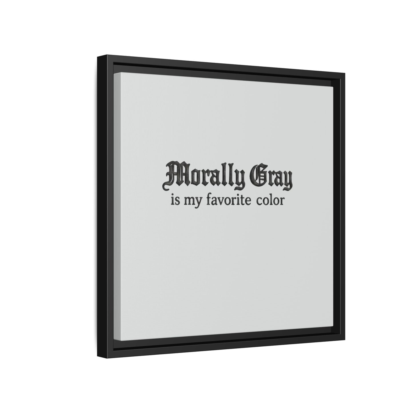 Morally Gray Collective Canvas Print — BookTok Feminist Wall Art