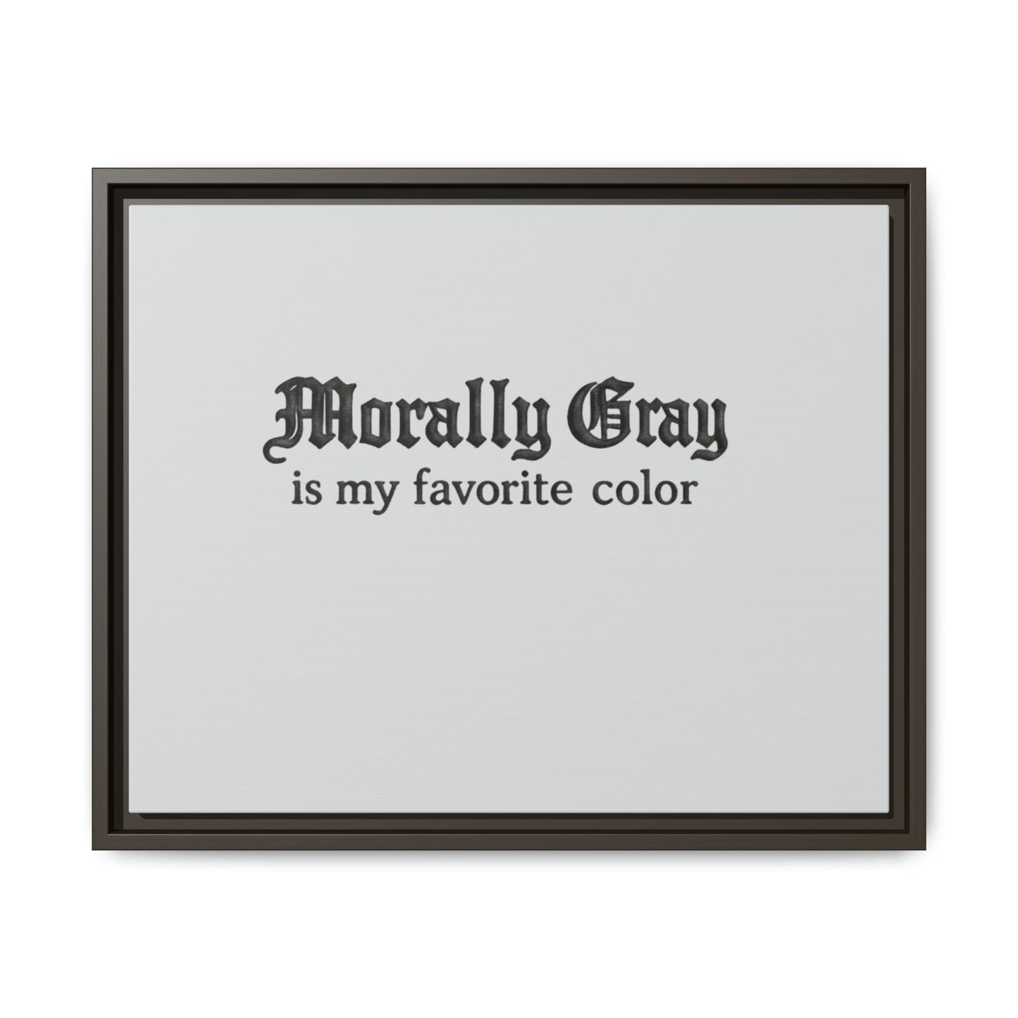 Morally Gray Collective Canvas Print — BookTok Feminist Wall Art