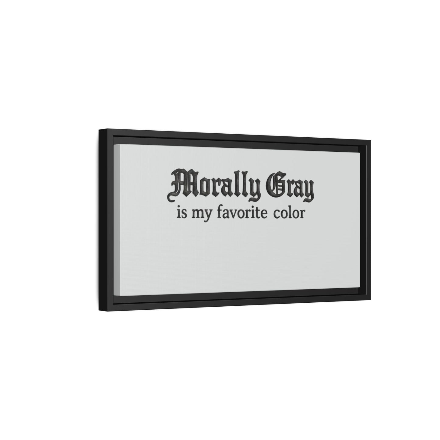 Morally Gray Collective Canvas Print — BookTok Feminist Wall Art