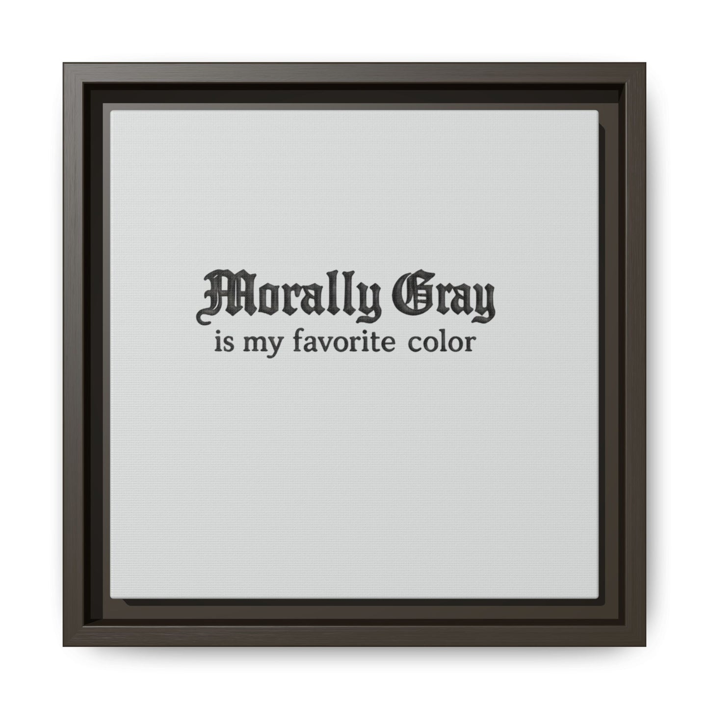 Morally Gray Collective Canvas Print — BookTok Feminist Wall Art