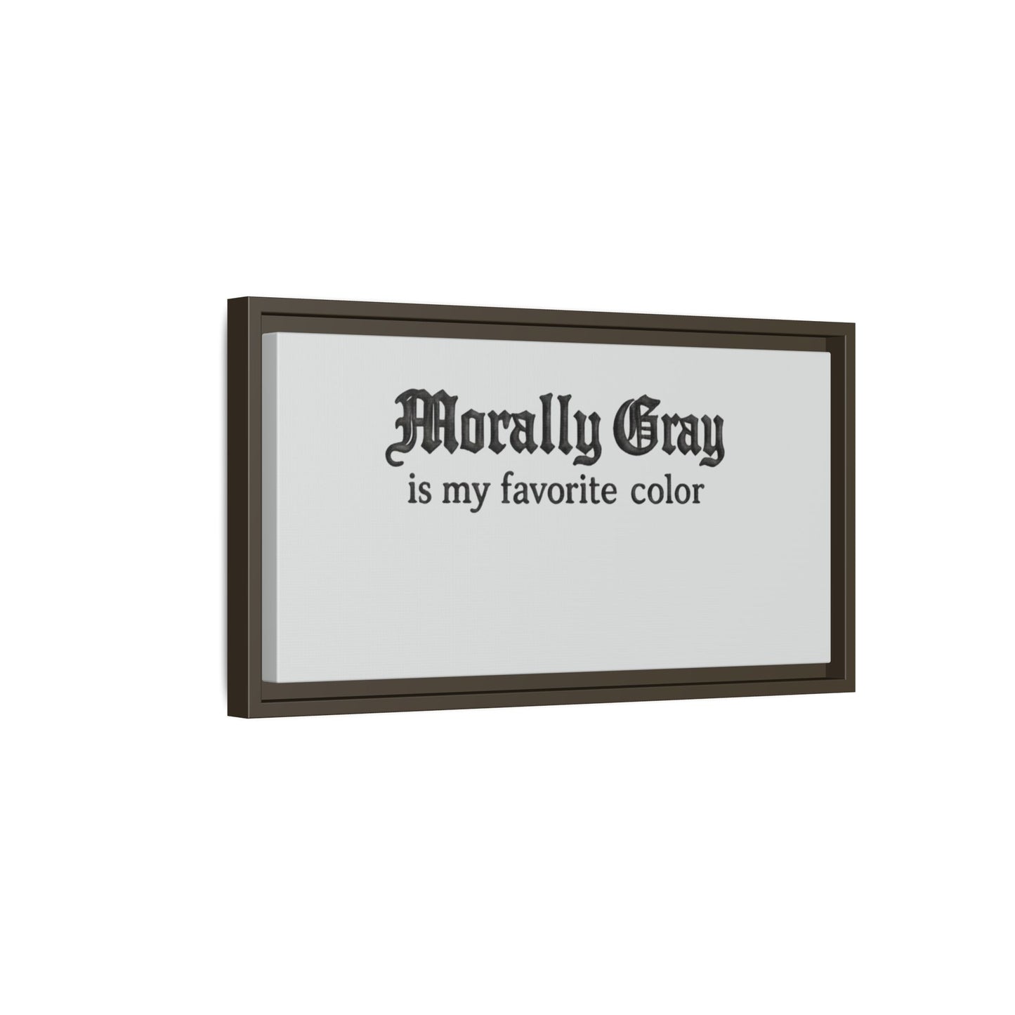 Morally Gray Collective Canvas Print — BookTok Feminist Wall Art