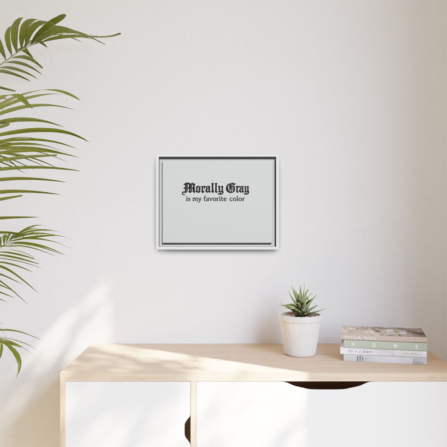 Morally Gray Collective Canvas Print — BookTok Feminist Wall Art
