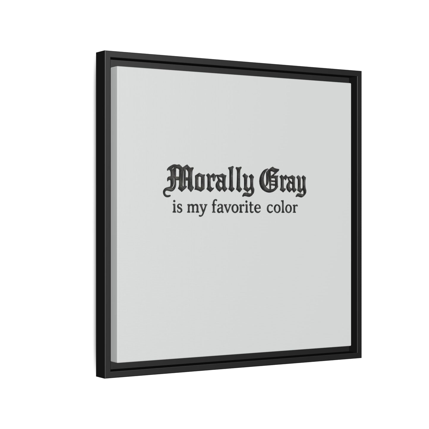 Morally Gray Collective Canvas Print — BookTok Feminist Wall Art