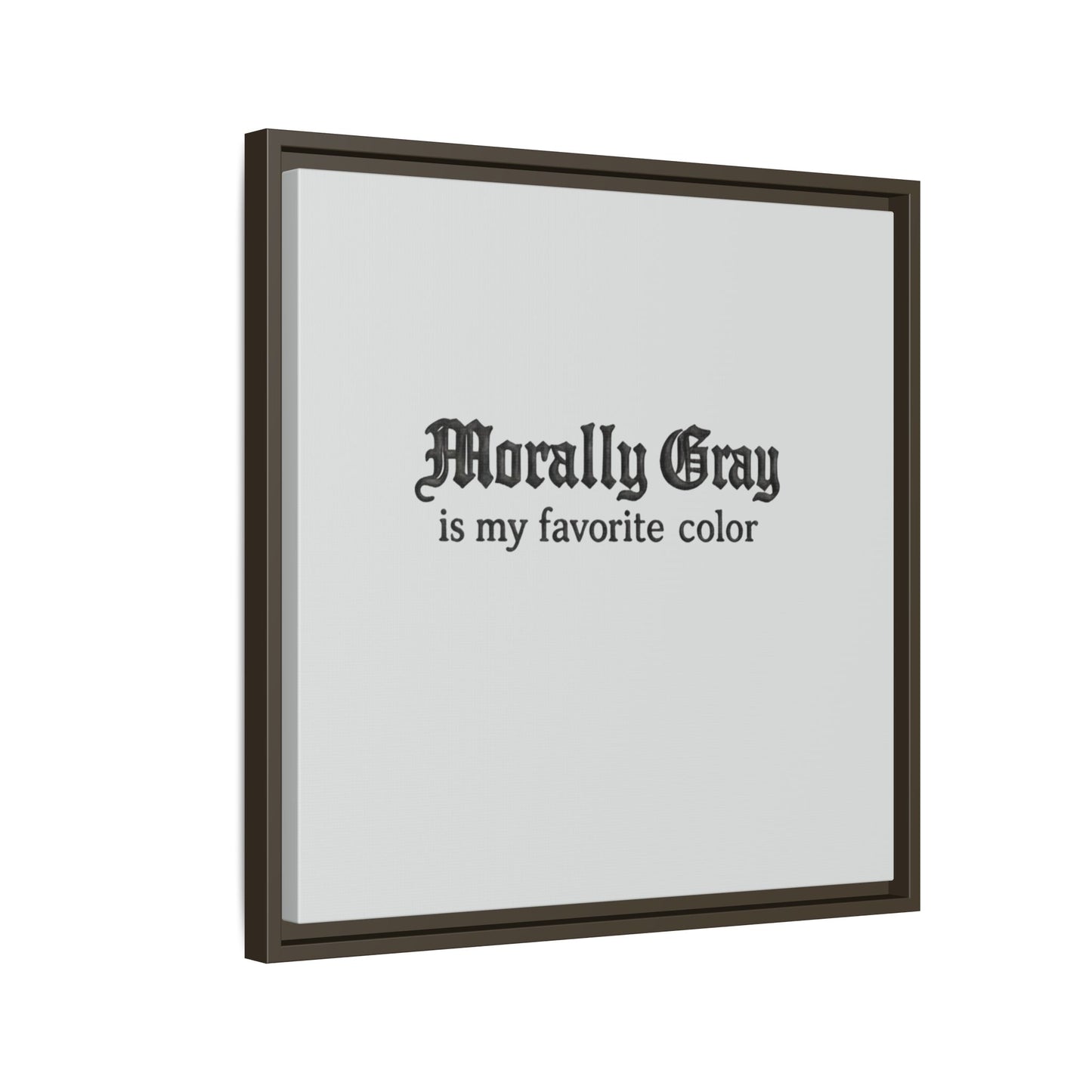 Morally Gray Collective Canvas Print — BookTok Feminist Wall Art