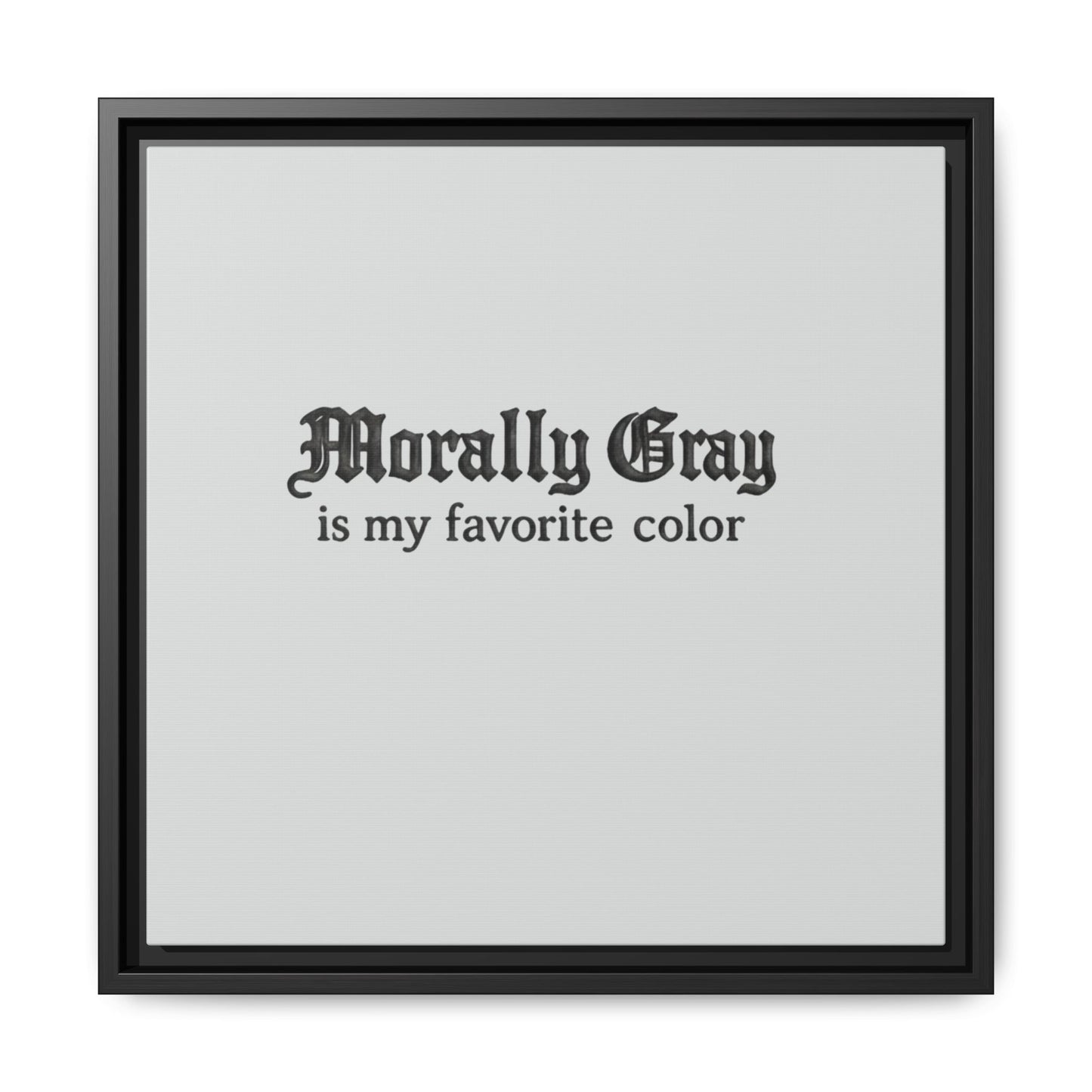 Morally Gray Collective Canvas Print — BookTok Feminist Wall Art