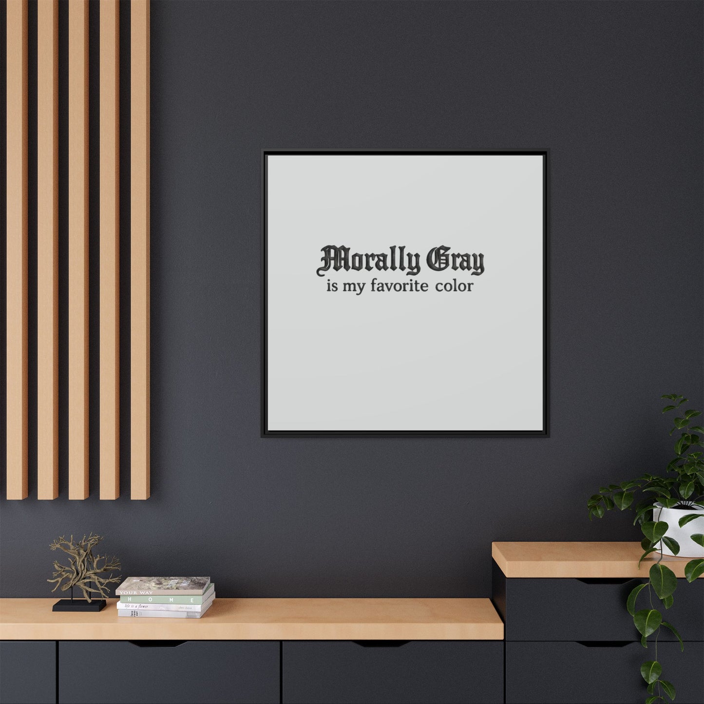 Morally Gray Collective Canvas Print — BookTok Feminist Wall Art