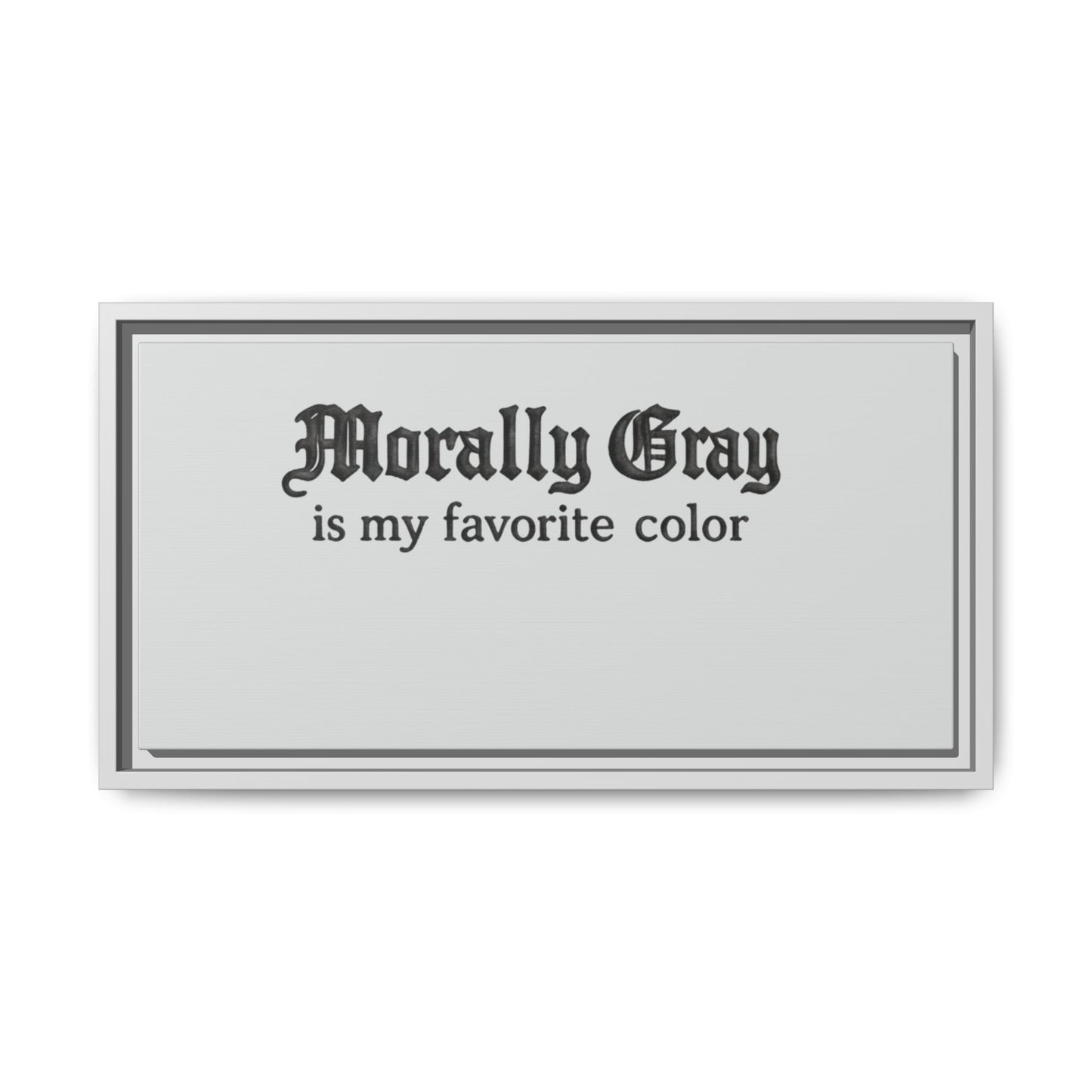 Morally Gray Collective Canvas Print — BookTok Feminist Wall Art