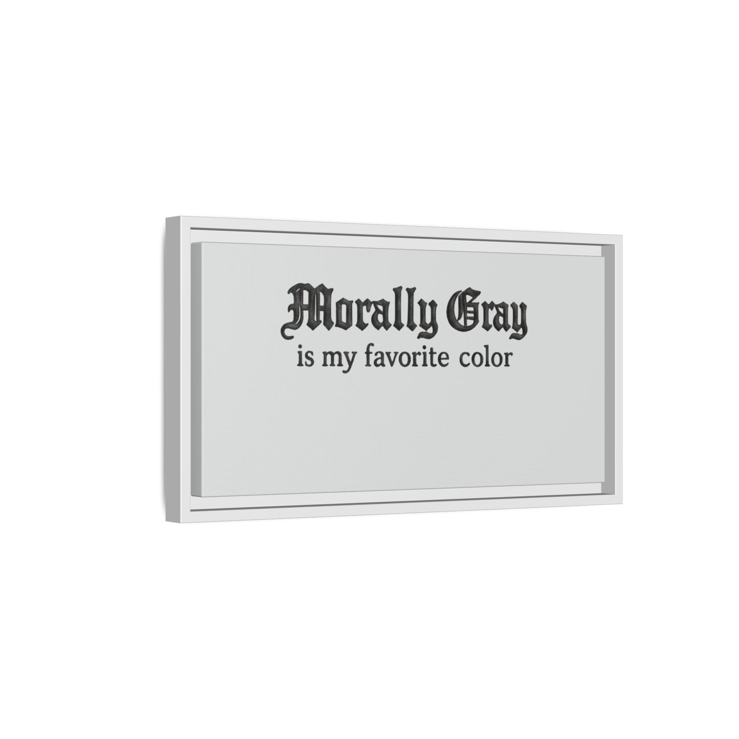Morally Gray Collective Canvas Print — BookTok Feminist Wall Art