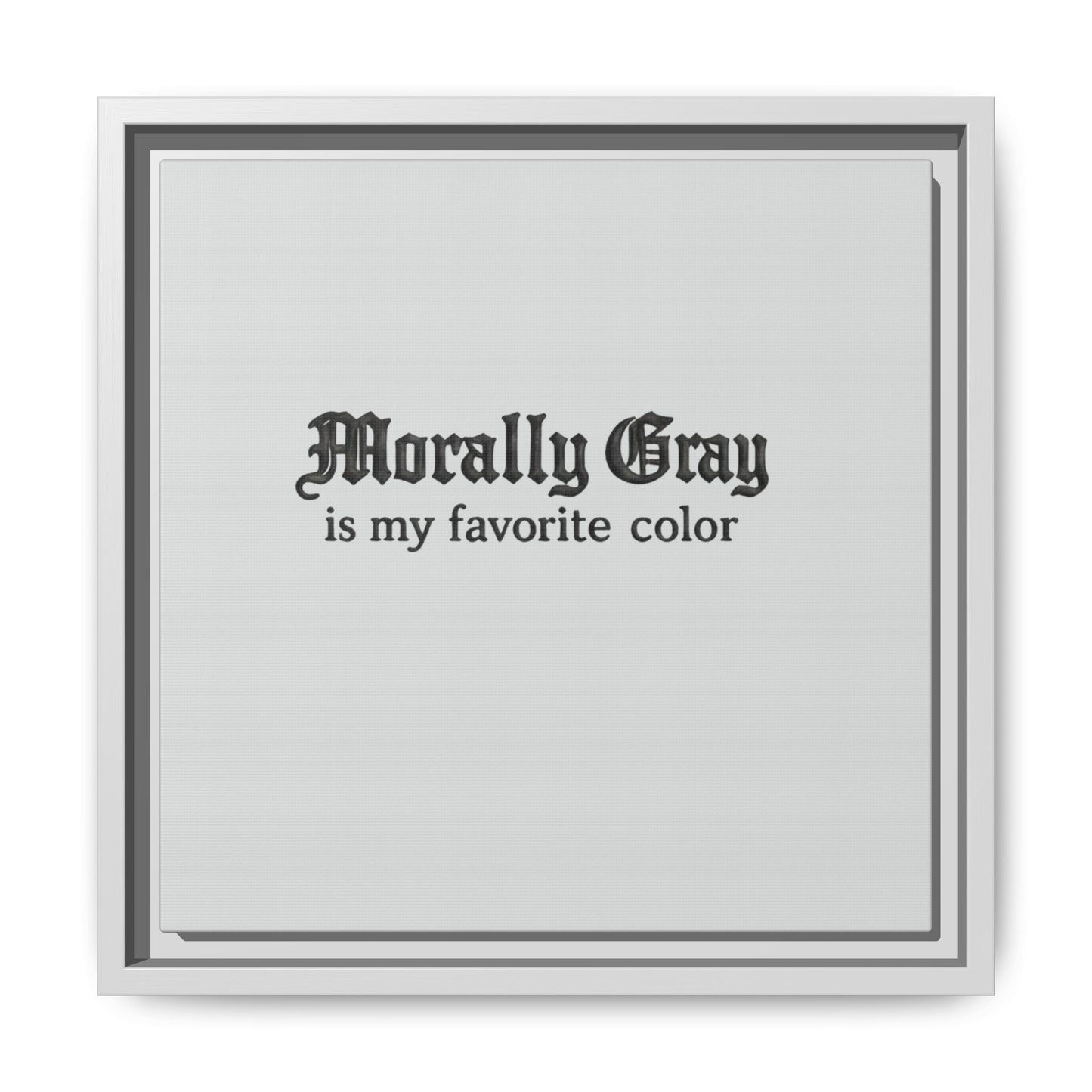 Morally Gray Collective Canvas Print — BookTok Feminist Wall Art