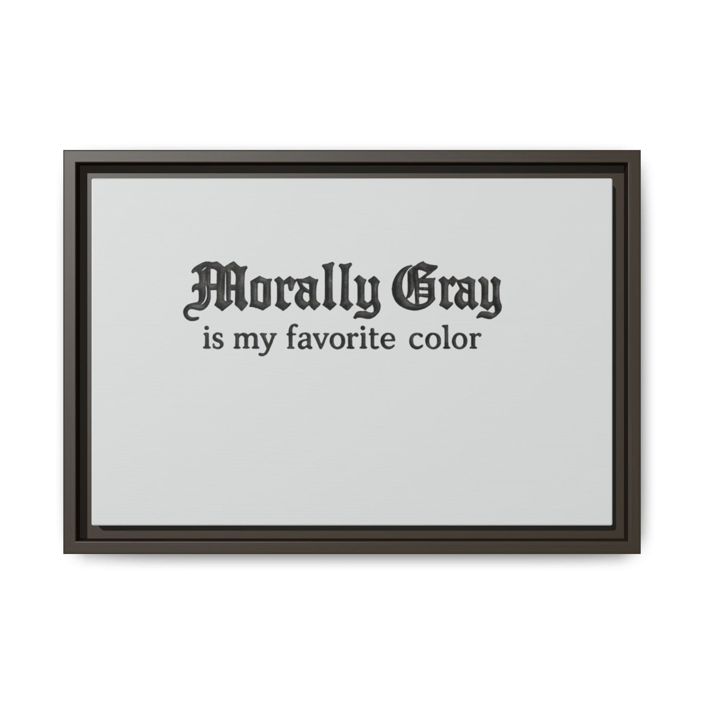 Morally Gray Collective Canvas Print — BookTok Feminist Wall Art