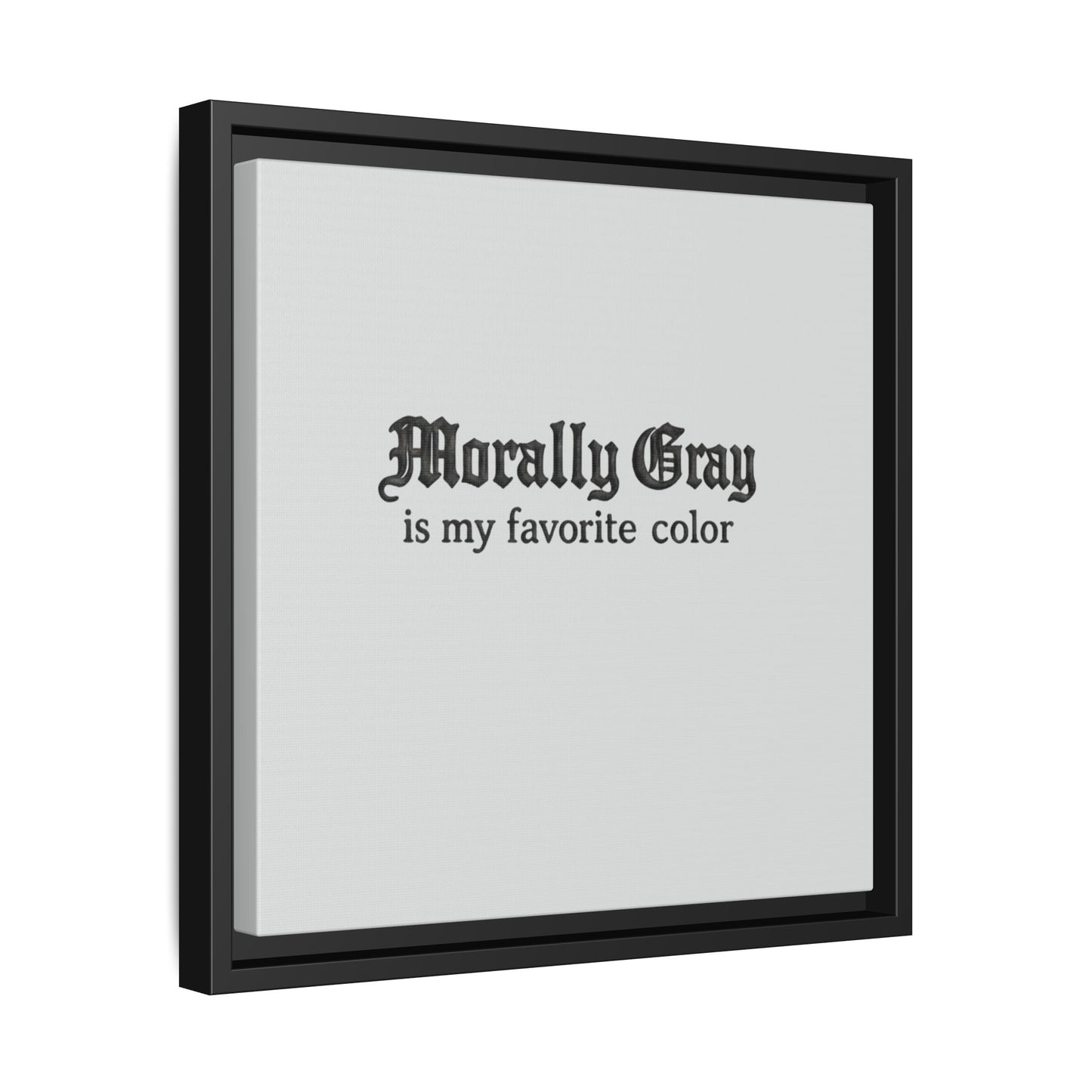 Morally Gray Collective Canvas Print — BookTok Feminist Wall Art