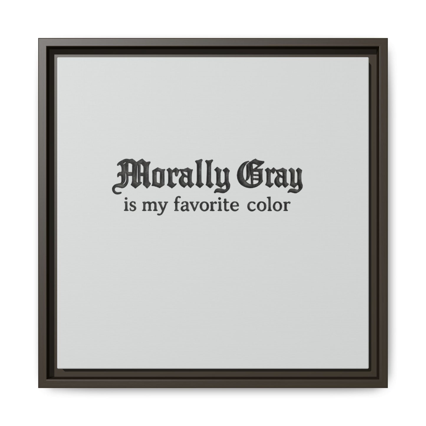 Morally Gray Collective Canvas Print — BookTok Feminist Wall Art