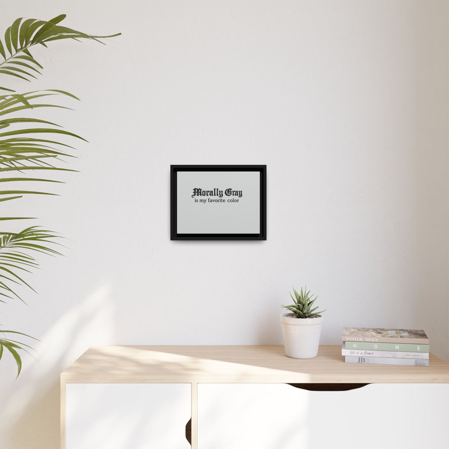 Morally Gray Collective Canvas Print — BookTok Feminist Wall Art