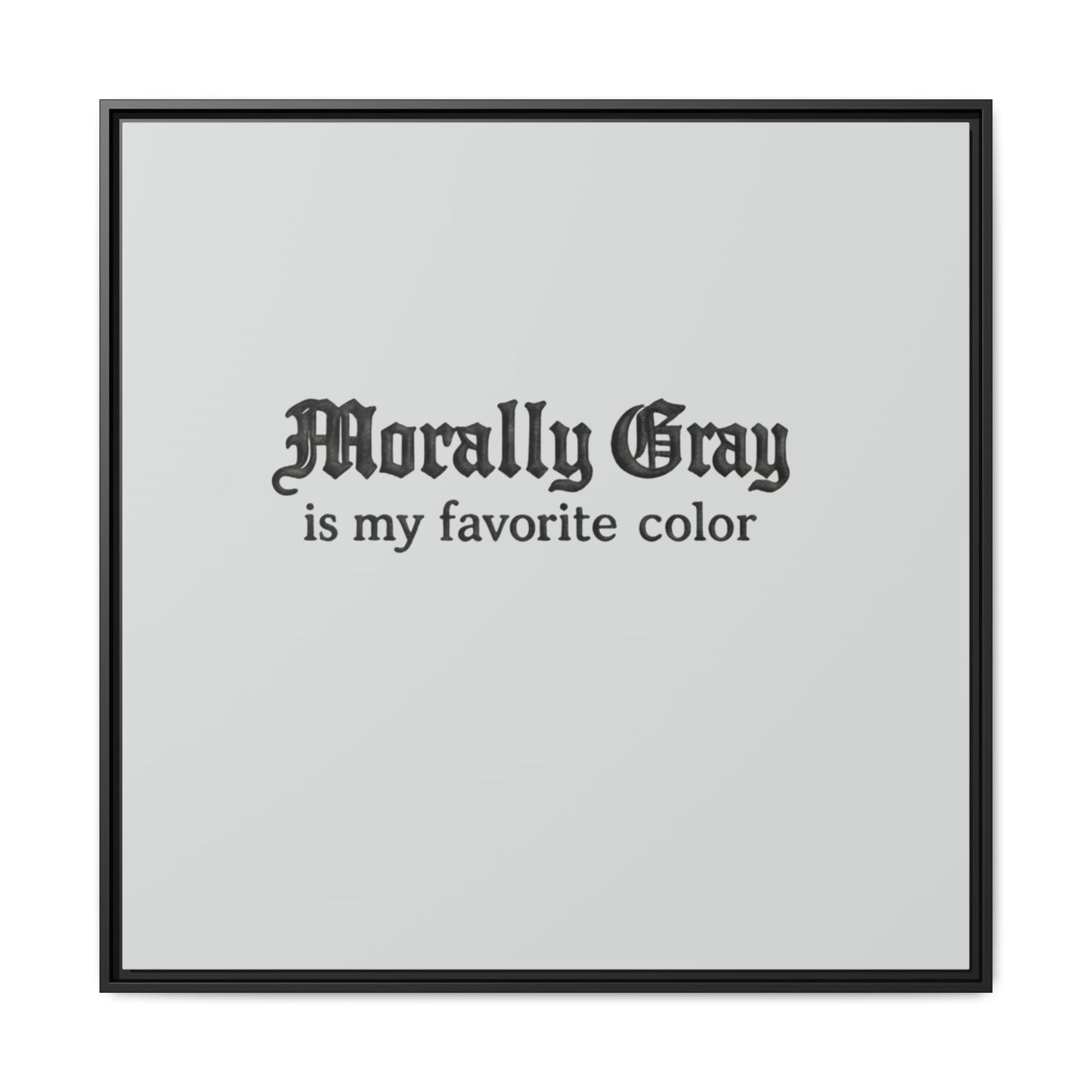 Morally Gray Collective Canvas Print — BookTok Feminist Wall Art