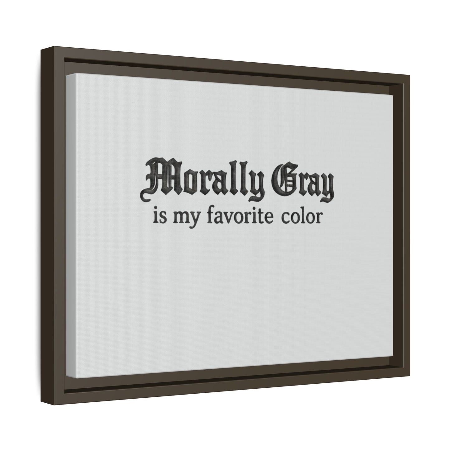 Morally Gray Collective Canvas Print — BookTok Feminist Wall Art