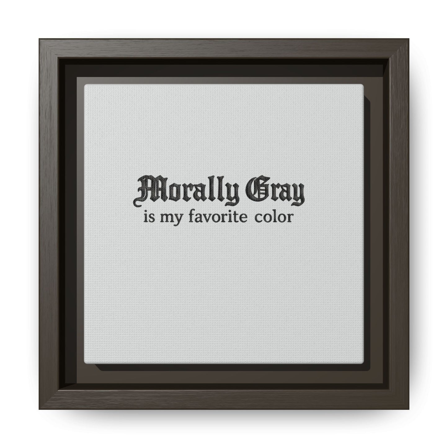 Morally Gray Collective Canvas Print — BookTok Feminist Wall Art