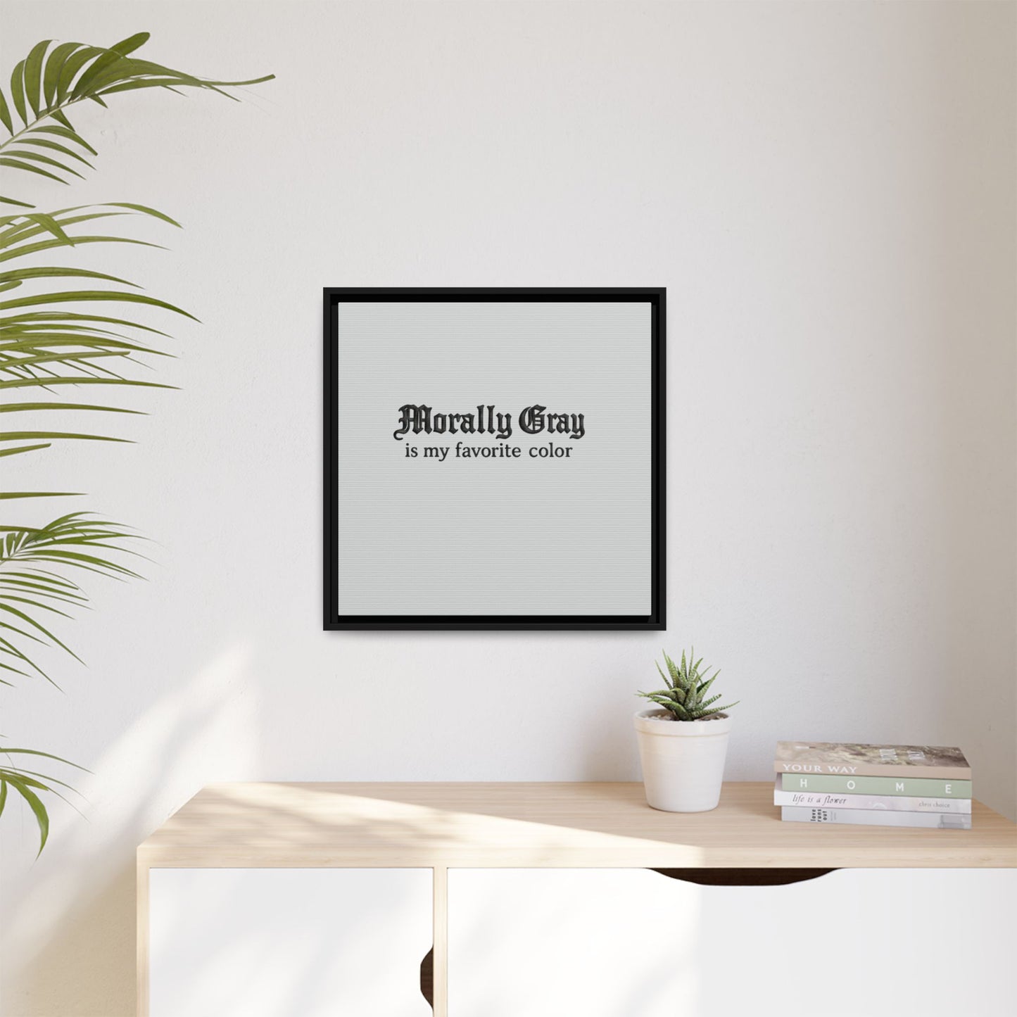 Morally Gray Collective Canvas Print — BookTok Feminist Wall Art