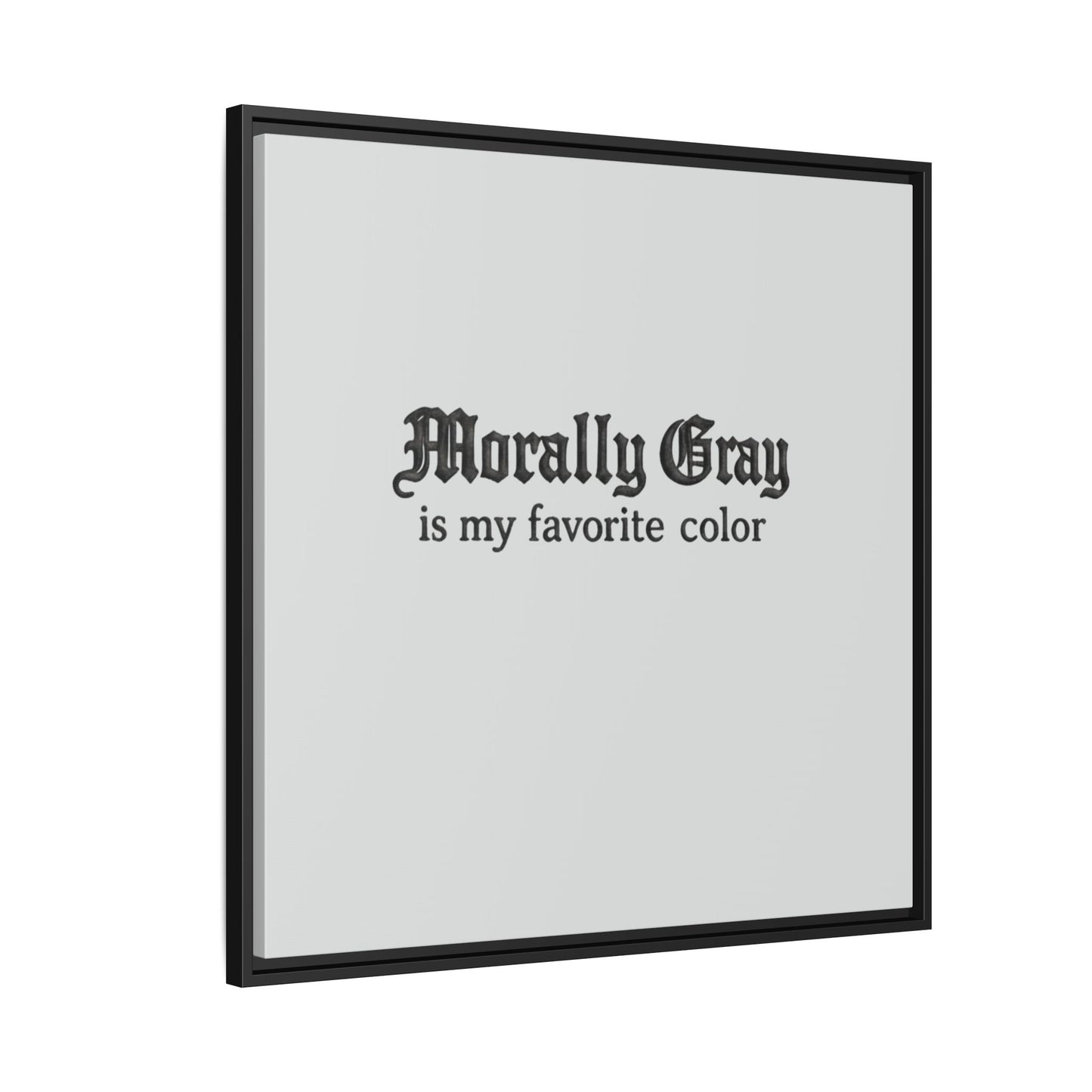 Morally Gray Collective Canvas Print — BookTok Feminist Wall Art
