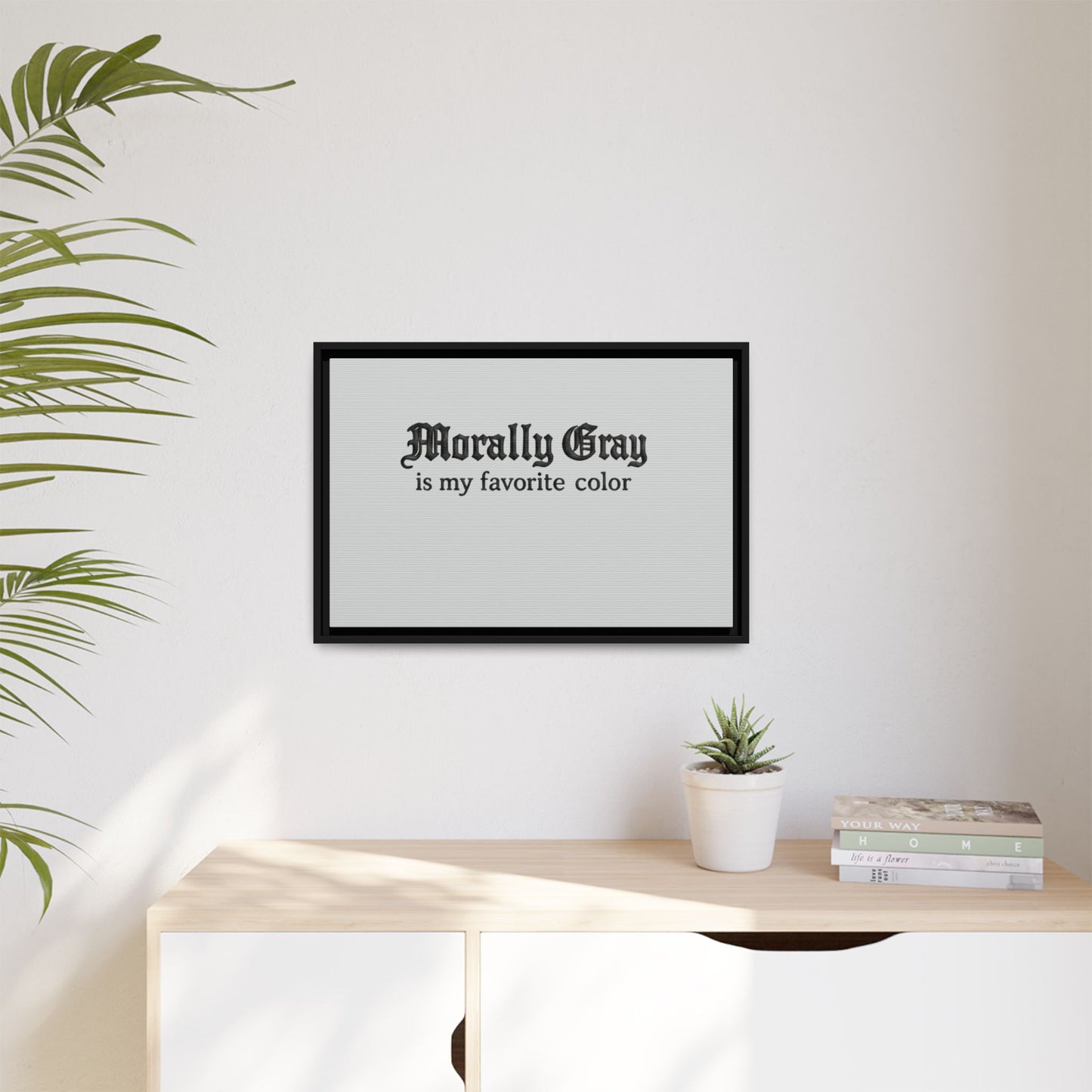 Morally Gray Collective Canvas Print — BookTok Feminist Wall Art