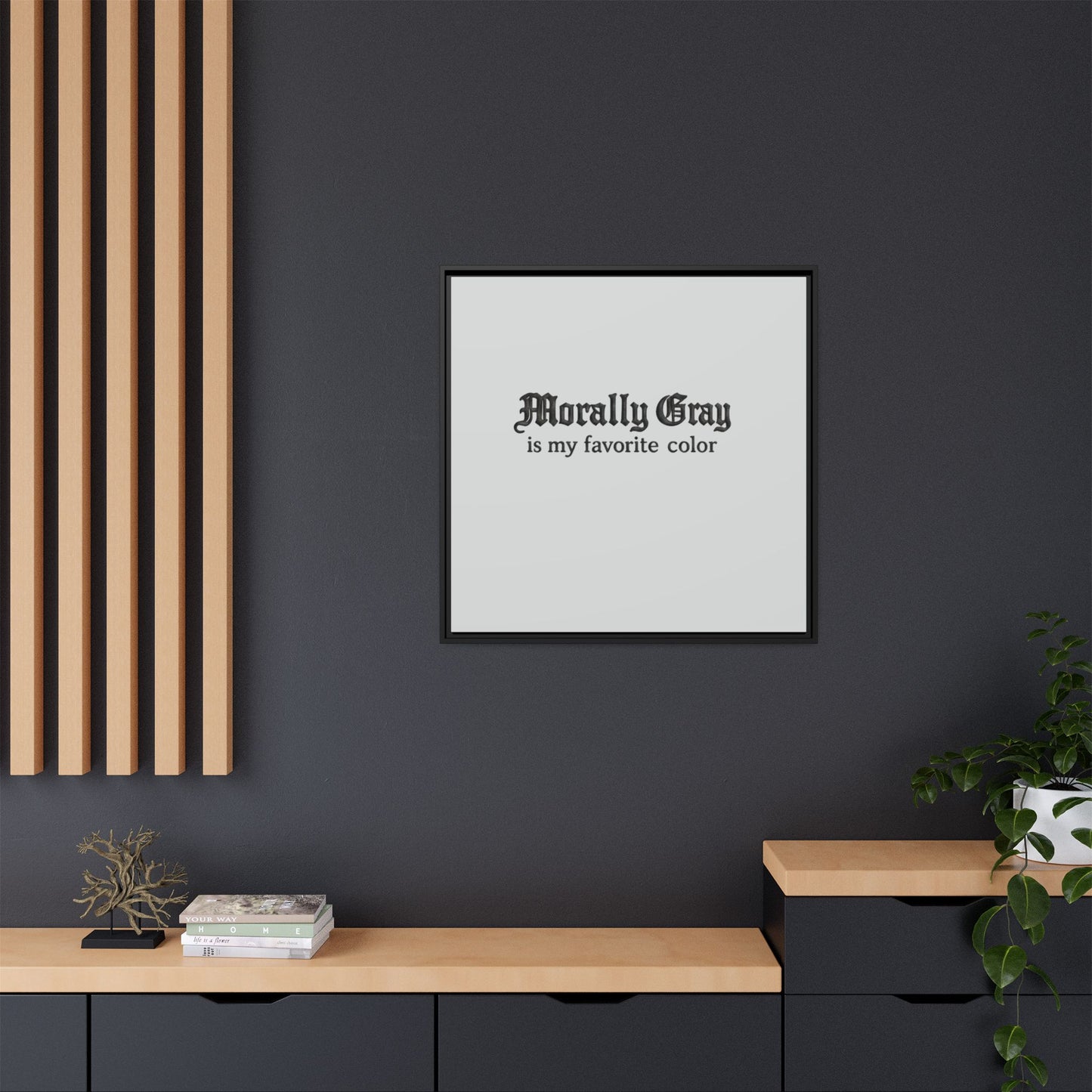 Morally Gray Collective Canvas Print — BookTok Feminist Wall Art