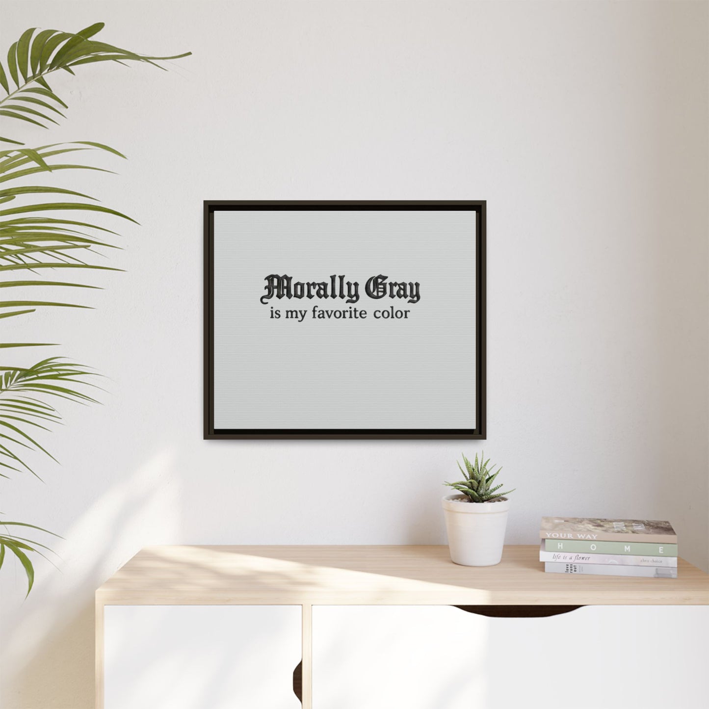 Morally Gray Collective Canvas Print — BookTok Feminist Wall Art