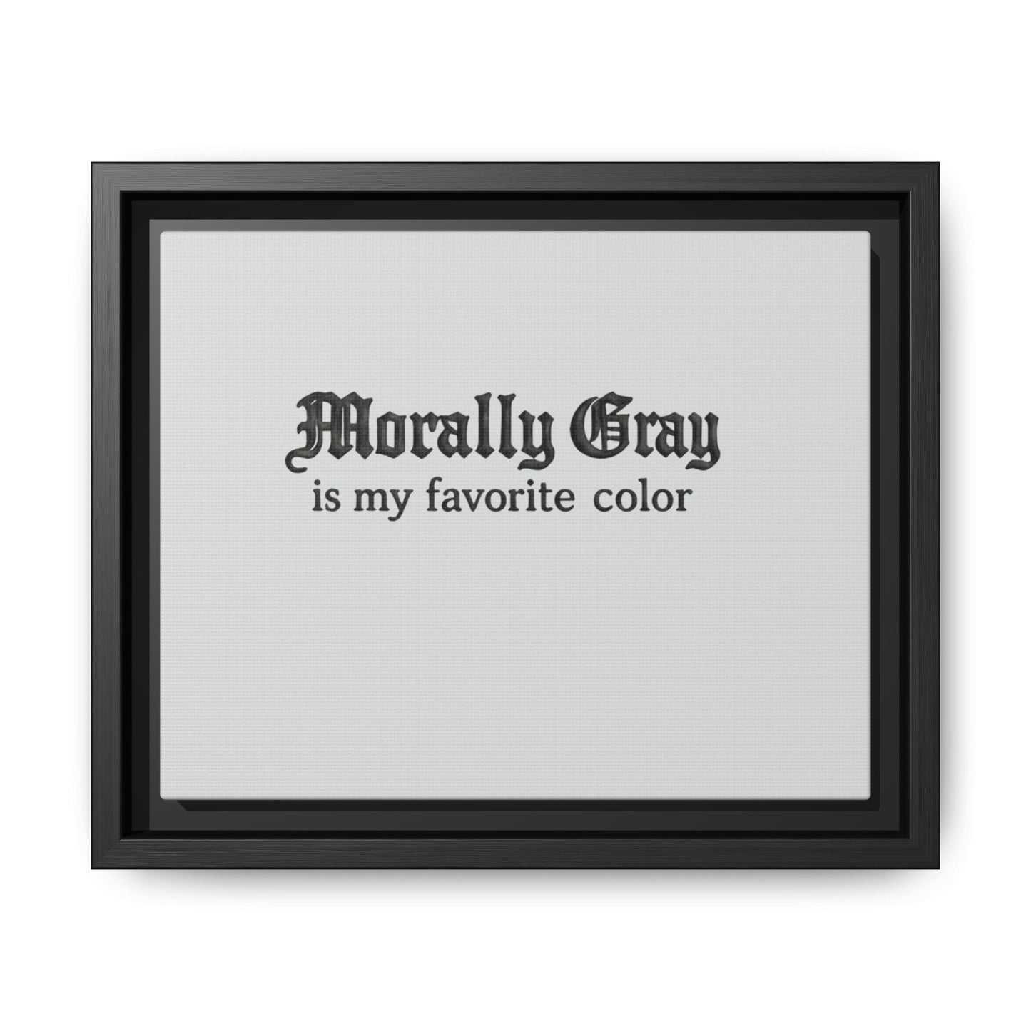 Morally Gray Collective Canvas Print — BookTok Feminist Wall Art