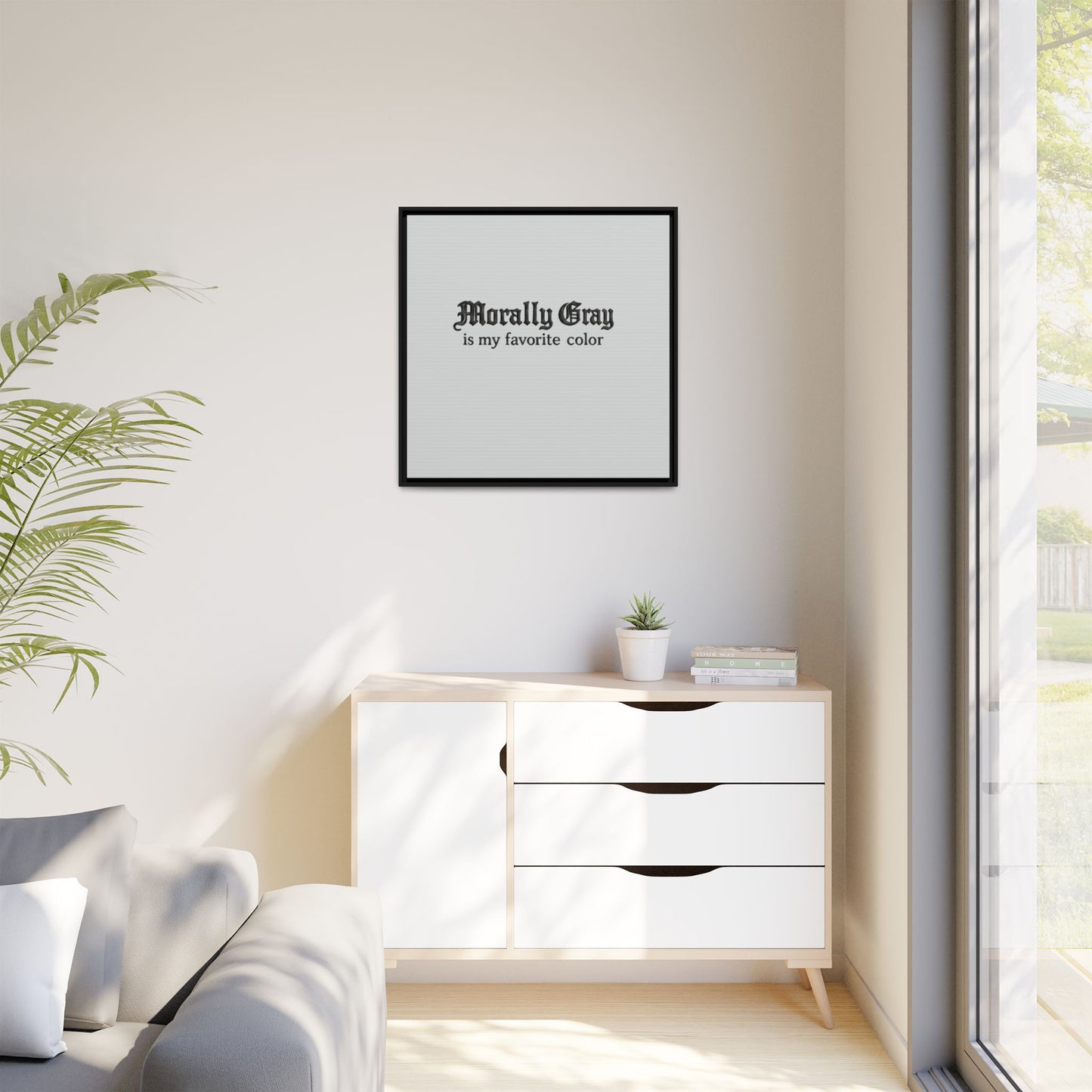 Morally Gray Collective Canvas Print — BookTok Feminist Wall Art