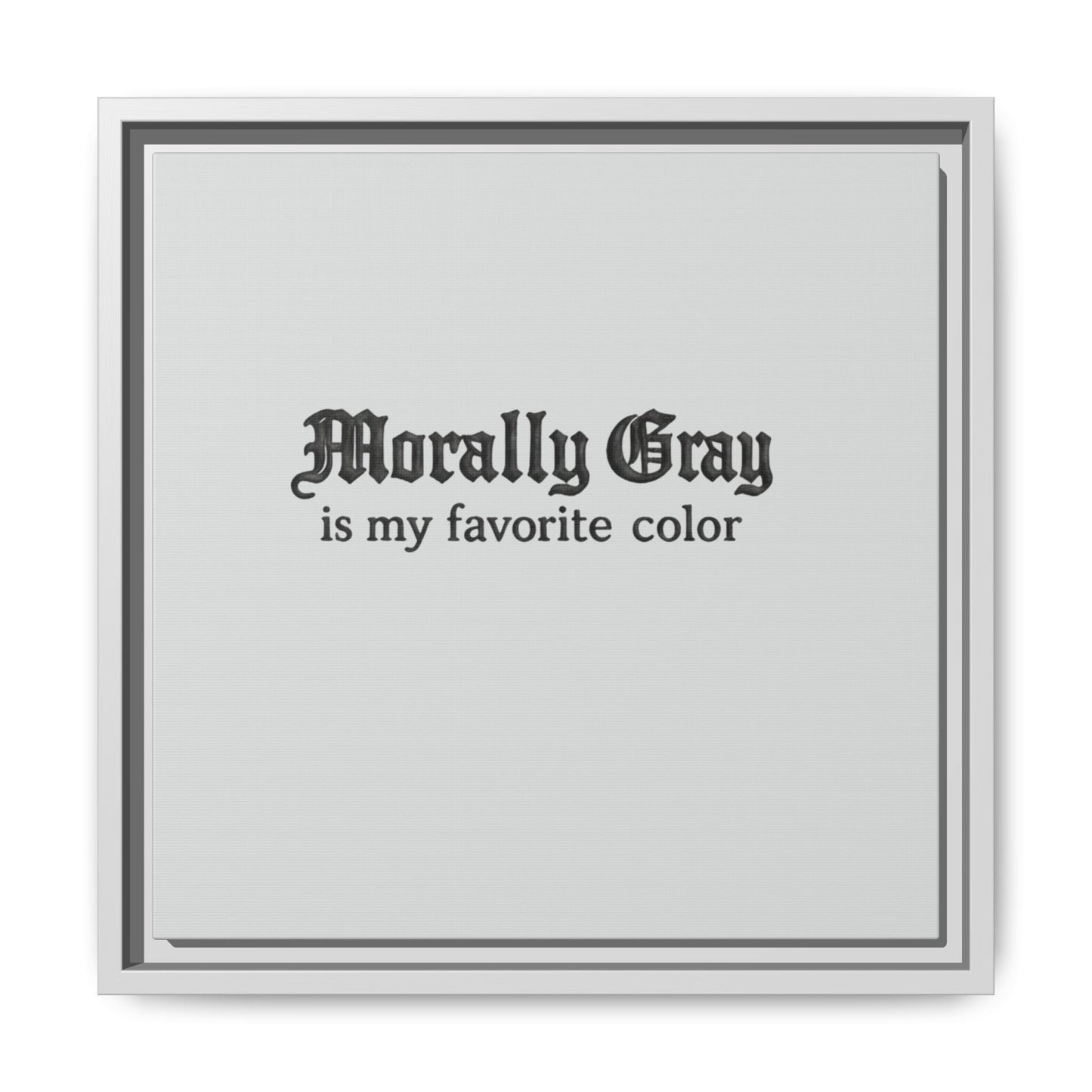 Morally Gray Collective Canvas Print — BookTok Feminist Wall Art