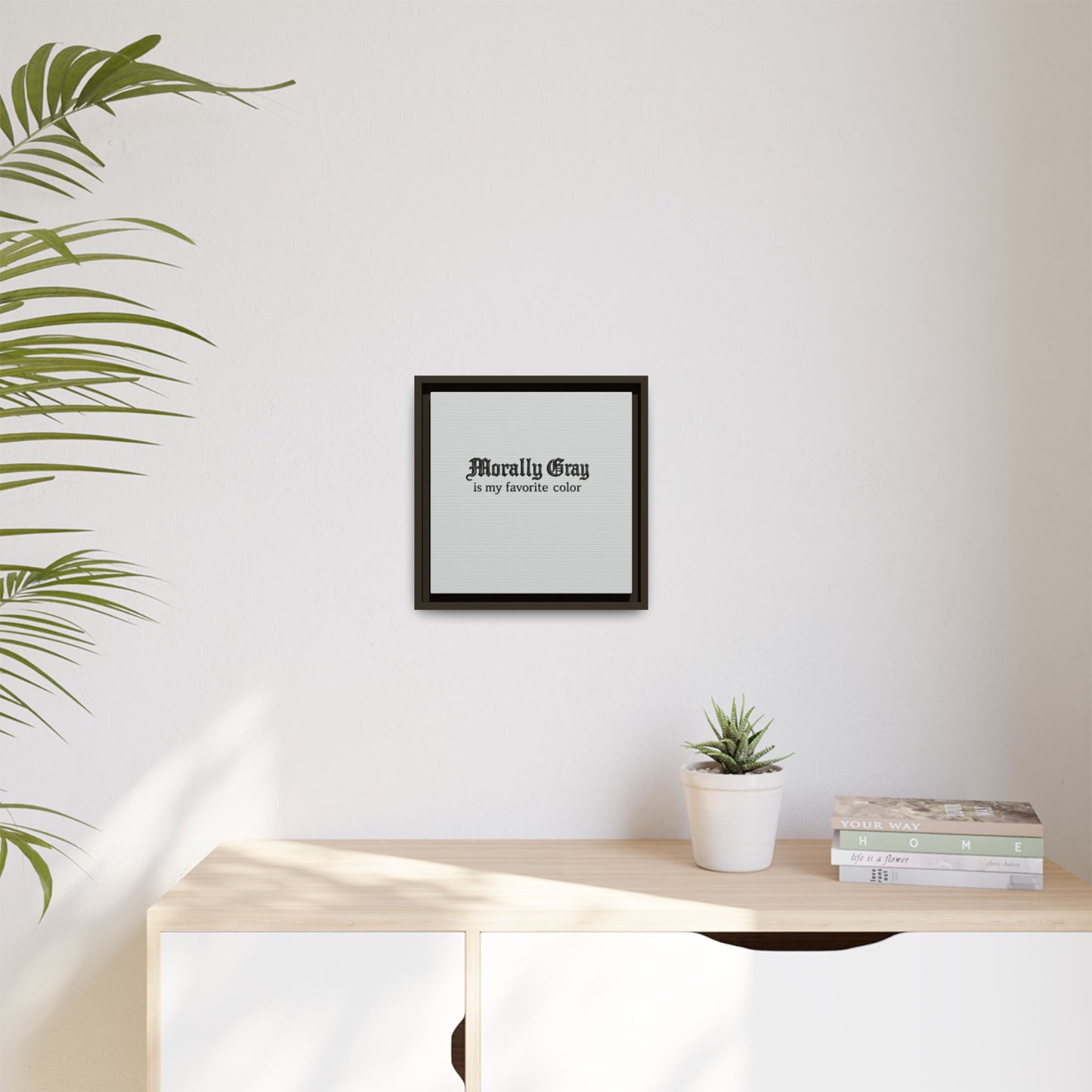 Morally Gray Collective Canvas Print — BookTok Feminist Wall Art