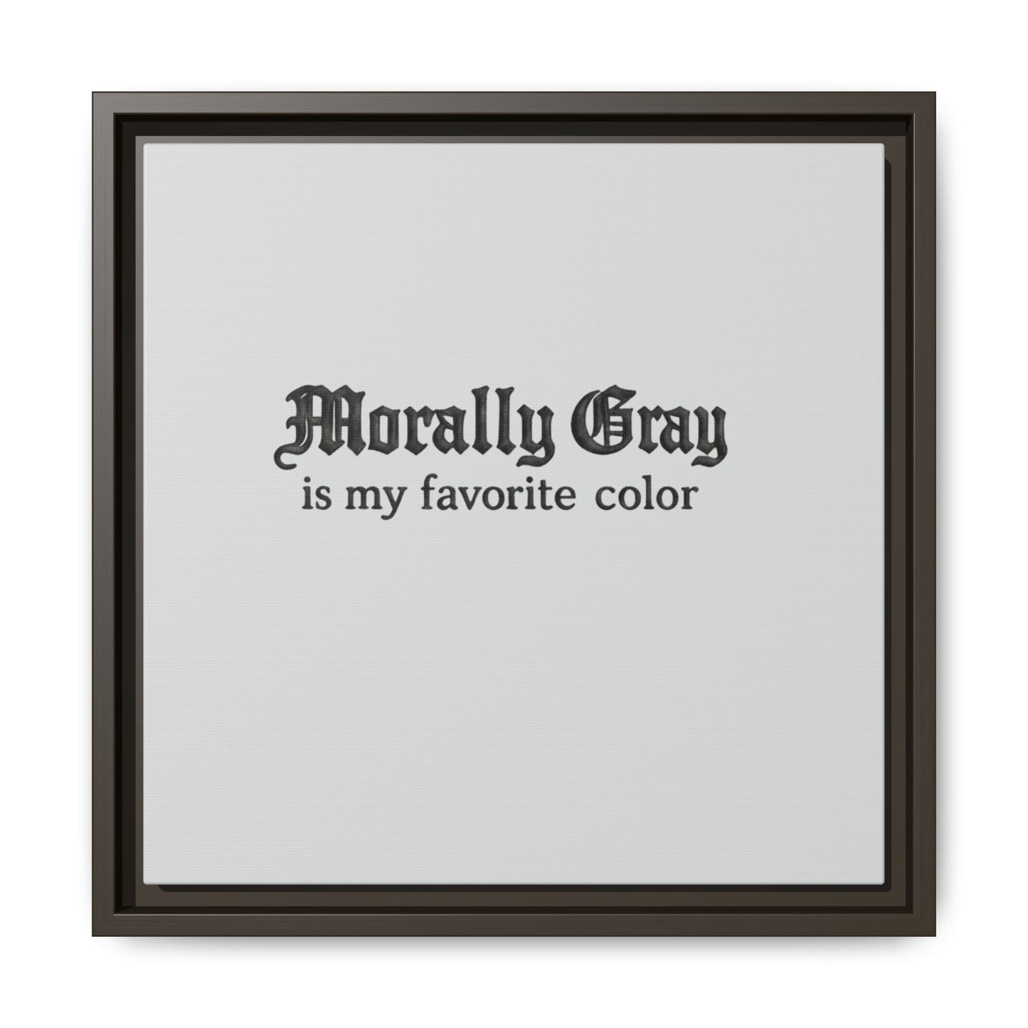 Morally Gray Collective Canvas Print — BookTok Feminist Wall Art
